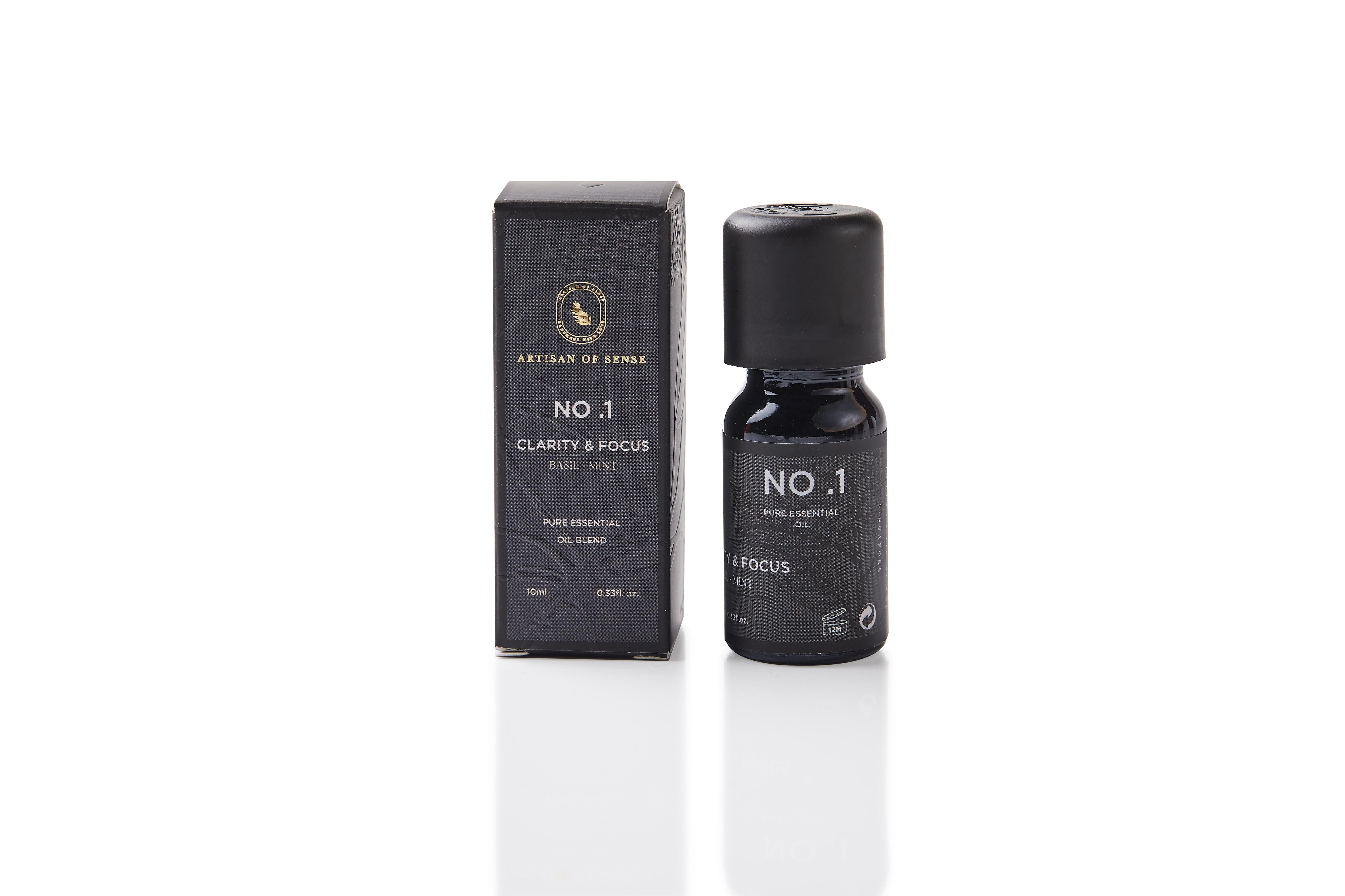 ARTISAN OF SENSE | No.1 Clarity & Focus Essential Oil Blend | Basil & Mint