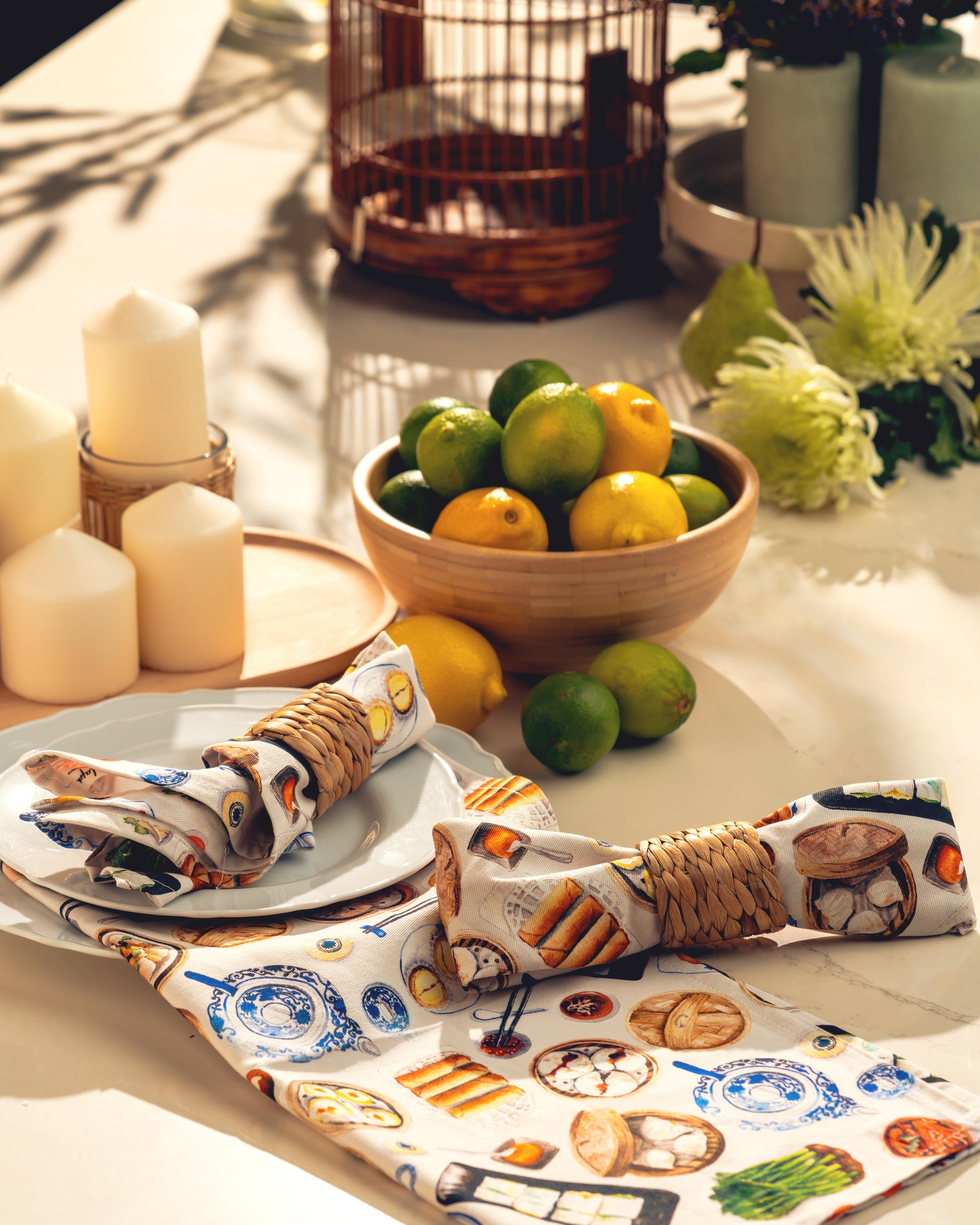 SINGLAPA | Chinese Dim Sum Napkin (Set of 2)