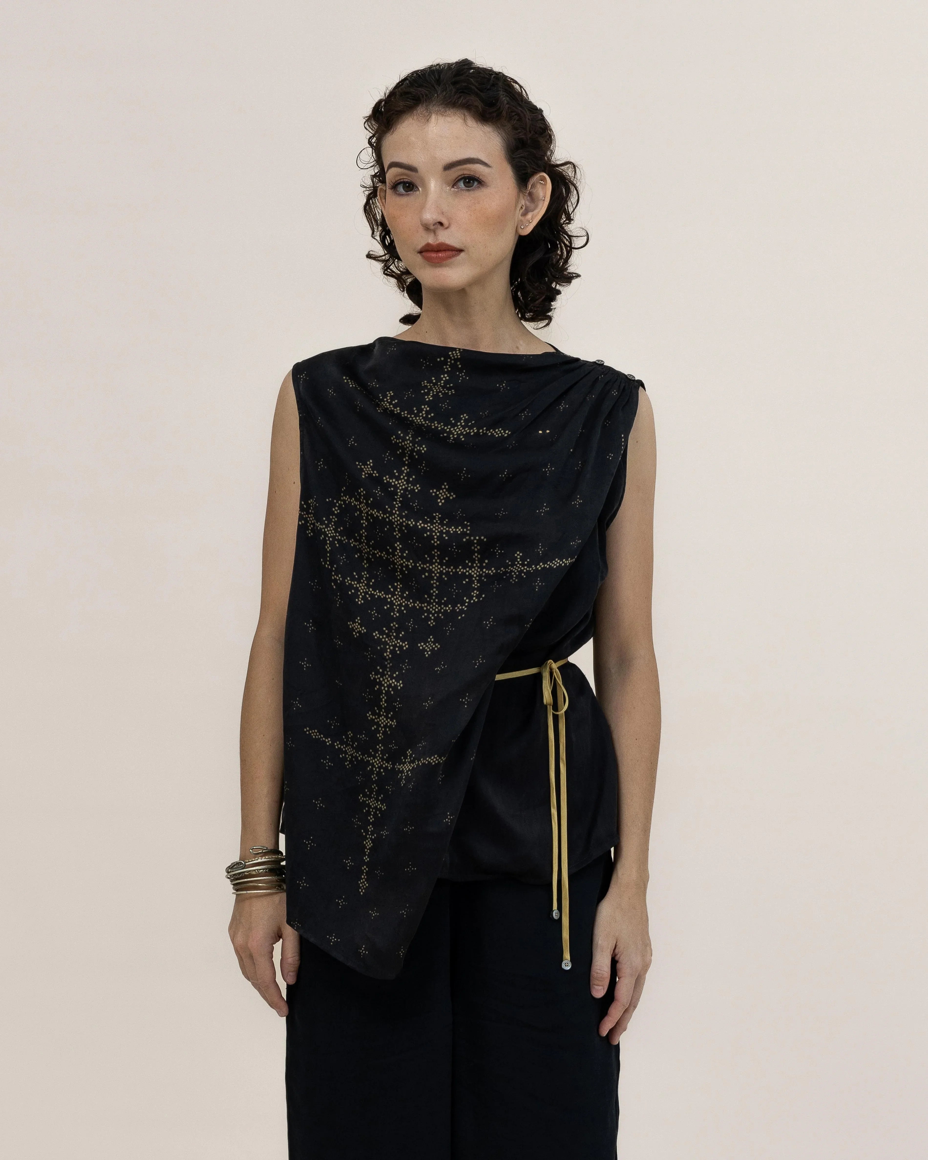 SUKKHA CITTA | ANGKASA - Drapped Ribbon Top