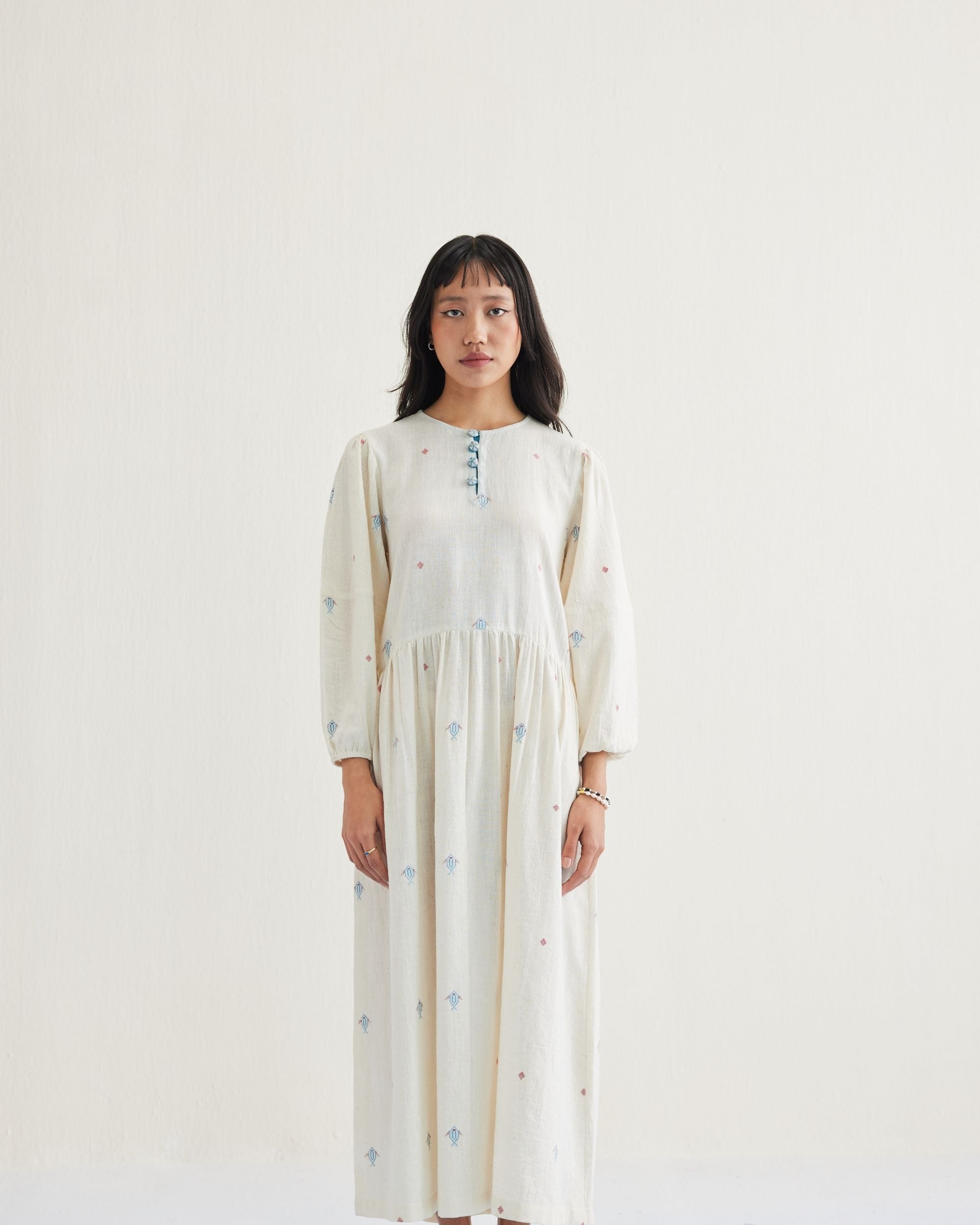 SUI | The Shoal Handwoven Kala Cotton Maxi Dress