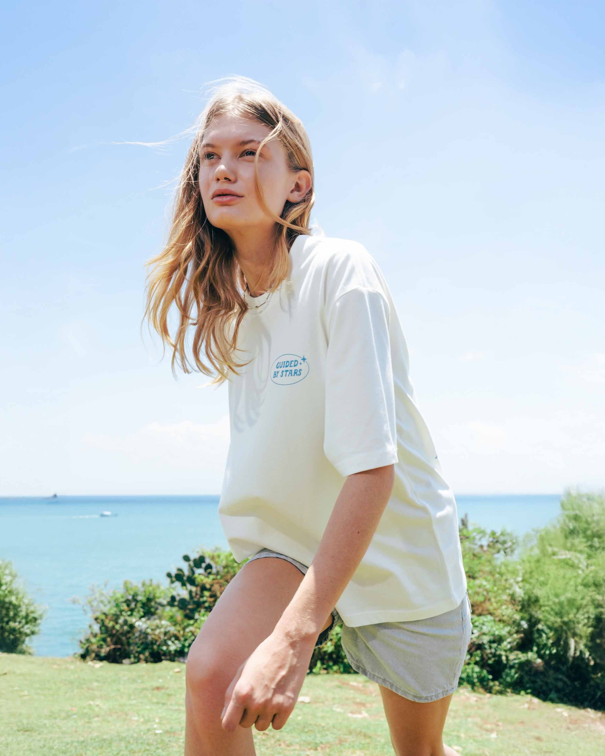 TALKING TOES | Stargazer Oversized Tee - Cream