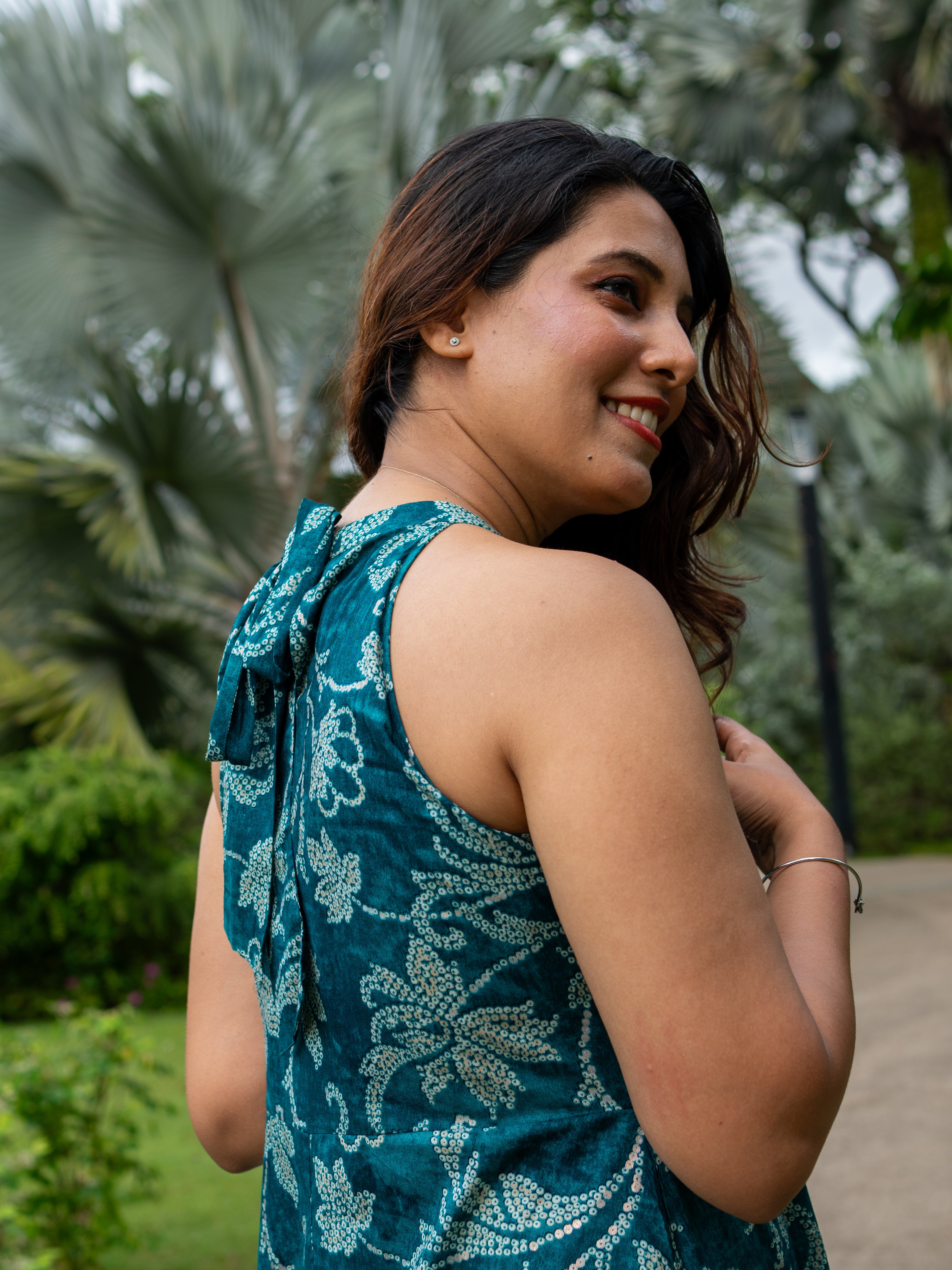 NIMBU | Alia Women's Halter Dress in Muslin Cotton