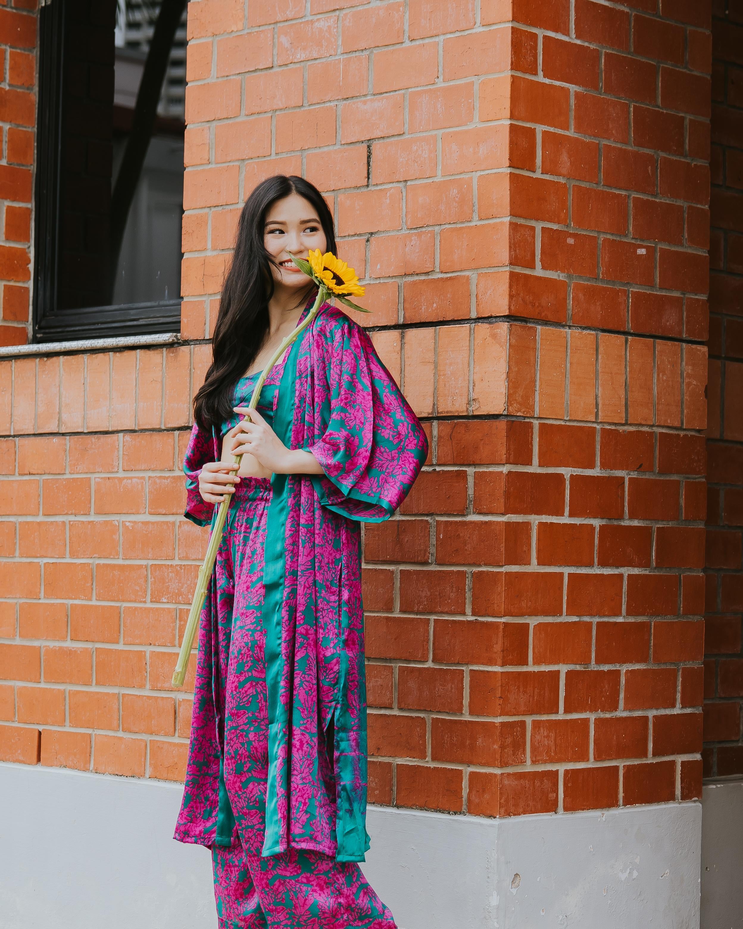 RAJA RANI | Modal Silk Long Kimono