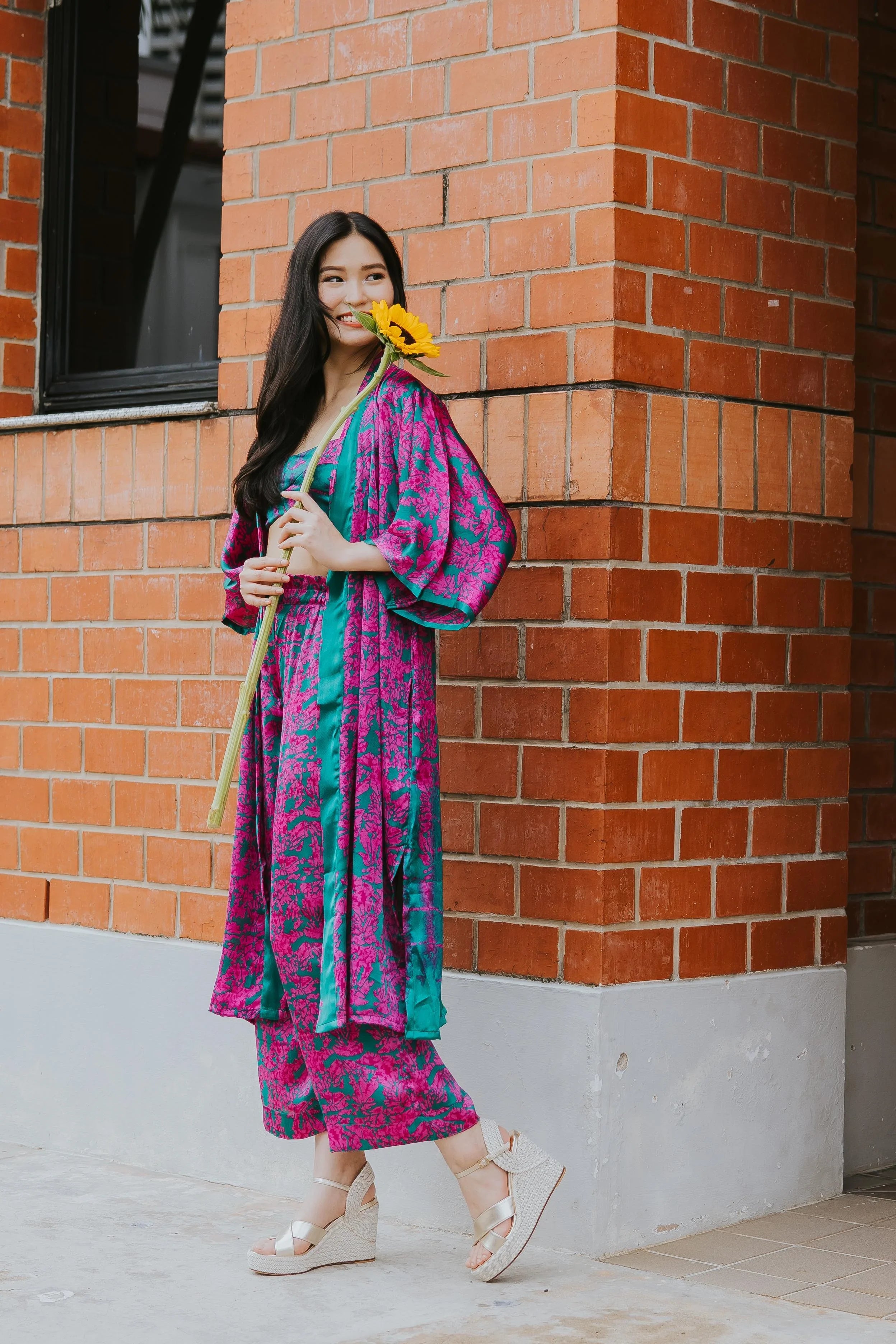 RAJA RANI | Modal Silk Long Kimono