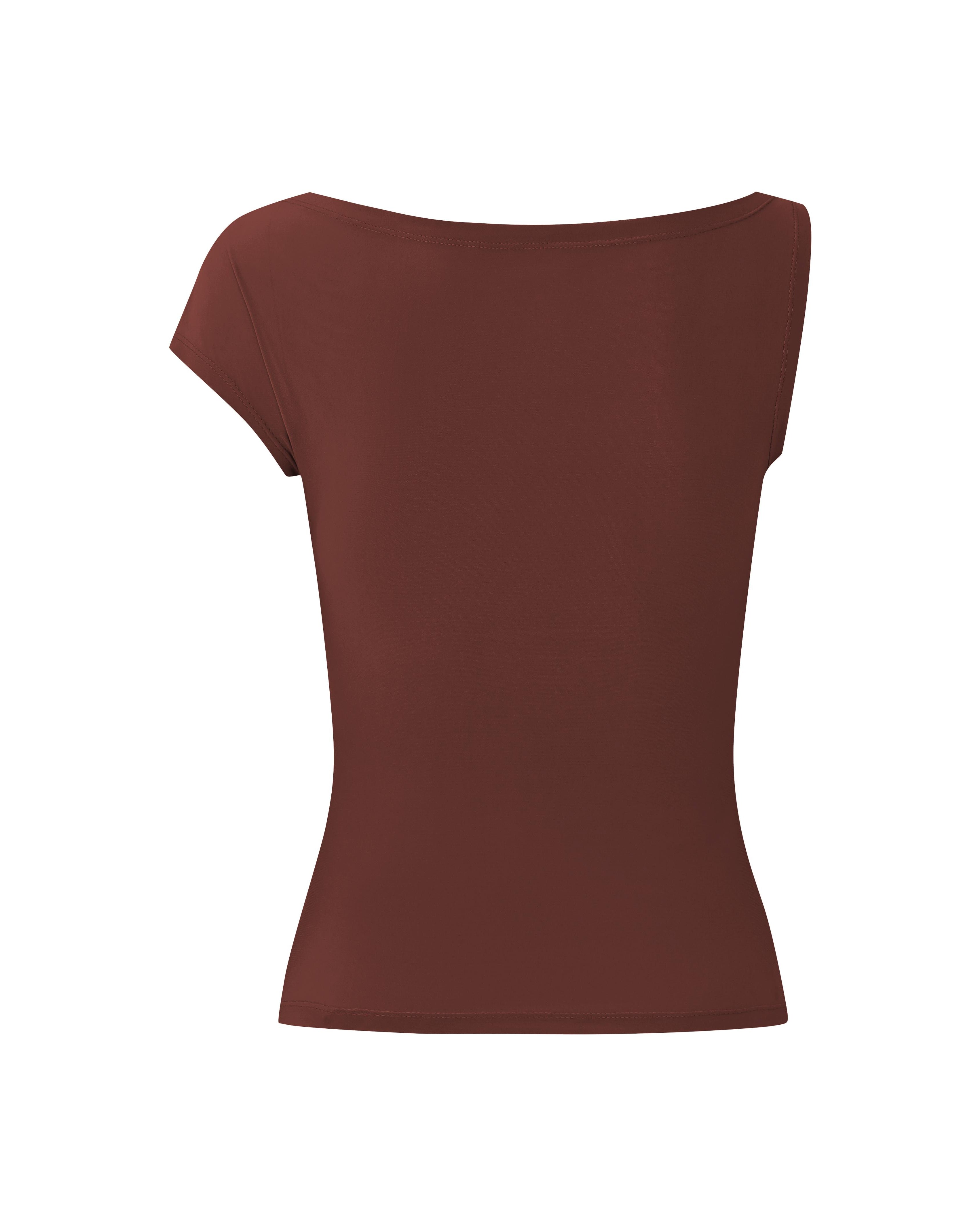 LAYERPLAN | Cotton Stretch Esmé Asymmetric T-Shirt Top