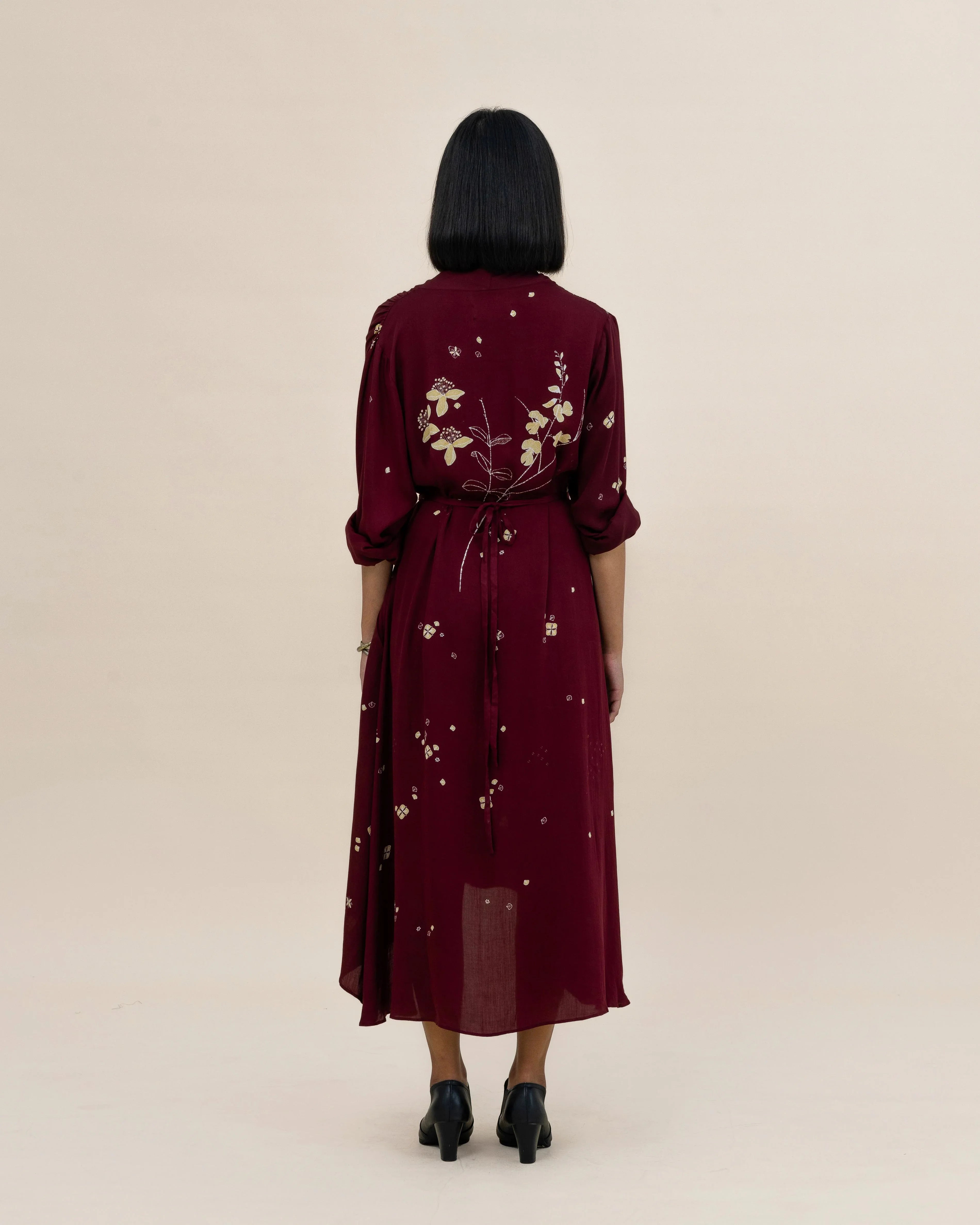 SUKKHA CITTA | SERIBU BUNGA - Long Sleeves Evening Dress