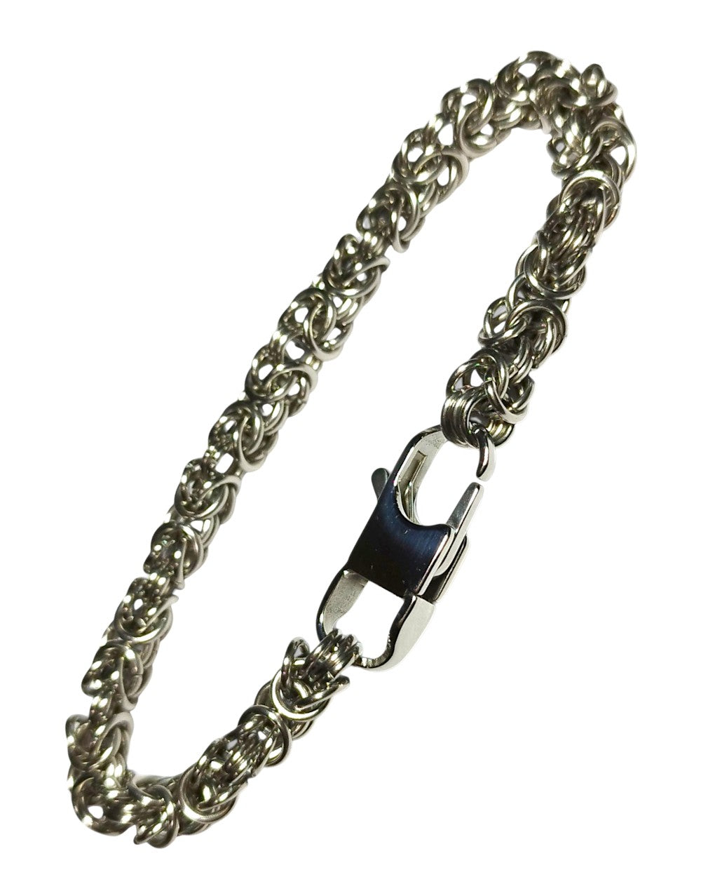 CREATIVE JEWELLERY STUDIO | Byzantine Stainless Steel Bracelet by Hooked On Maille