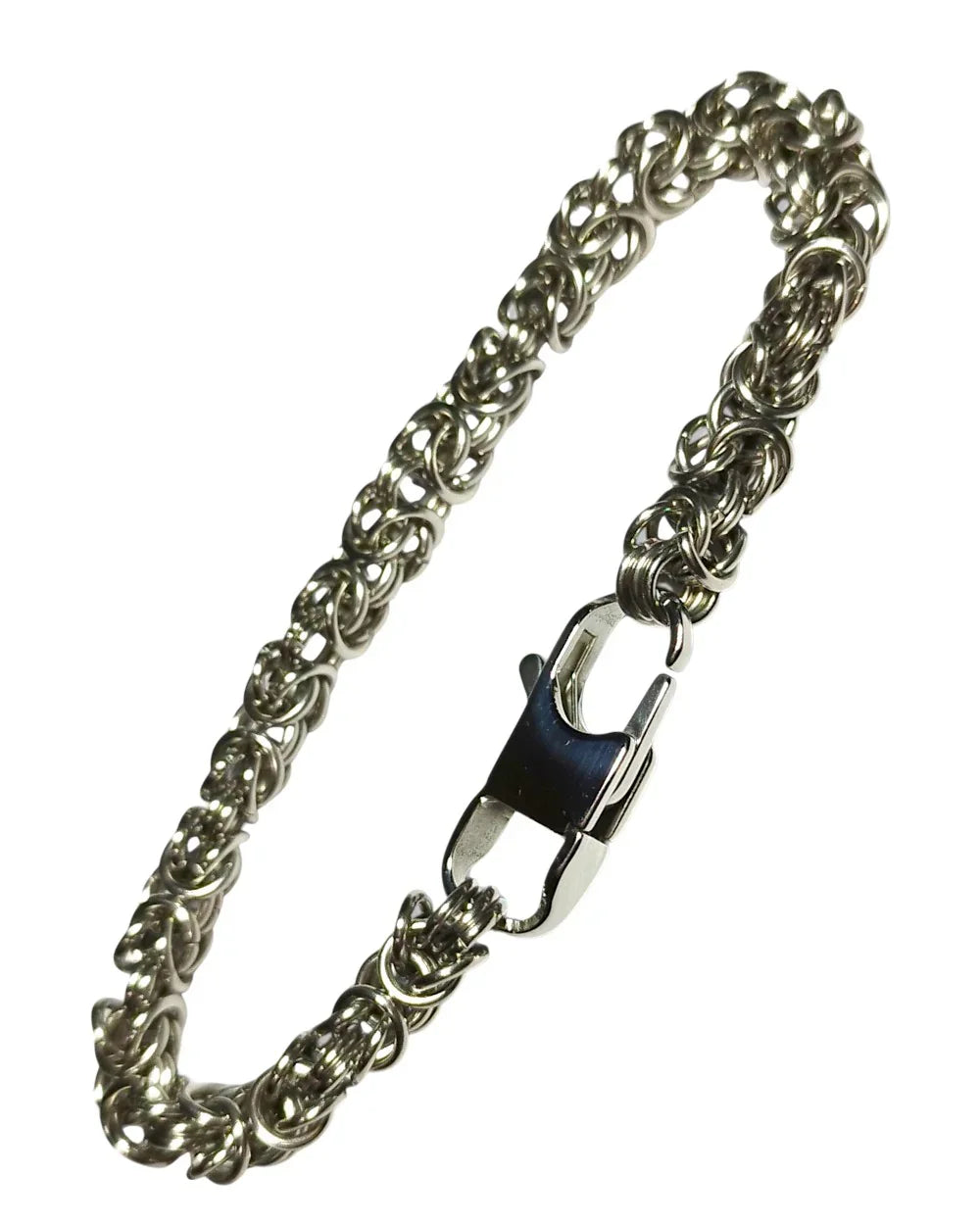 CREATIVE JEWELLERY STUDIO | Byzantine Stainless Steel Bracelet by Hooked On Maille