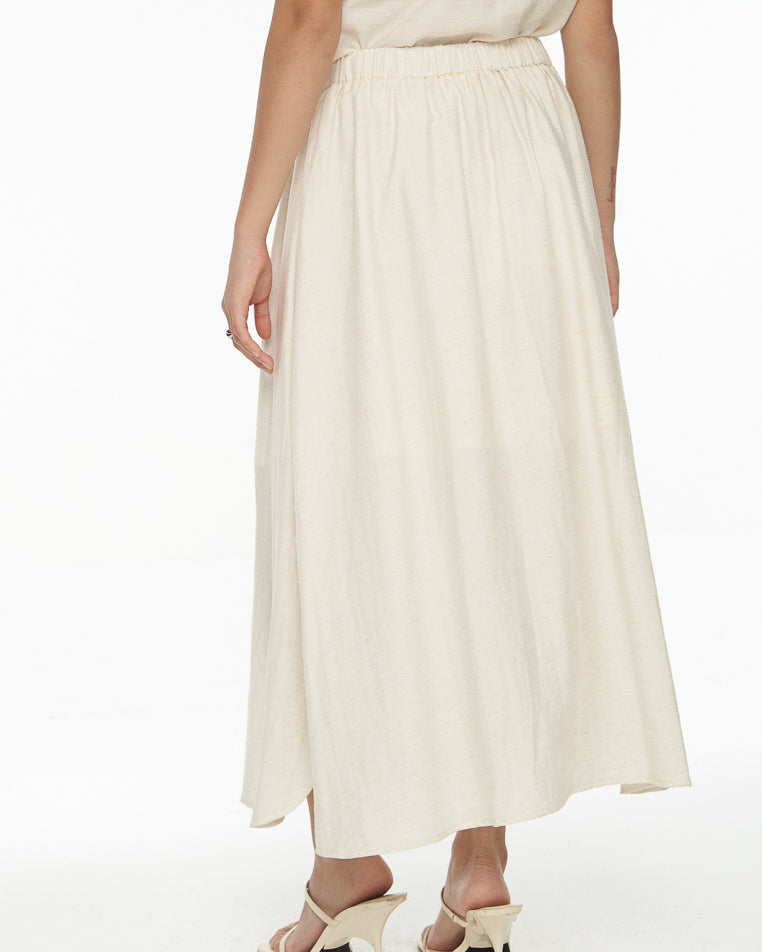 DRESSINGPAULA | Linen Midi Skirt