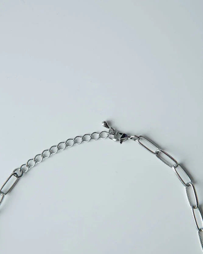 SAERO COLLECTIVE | Hayan Link Necklace | Rhodium