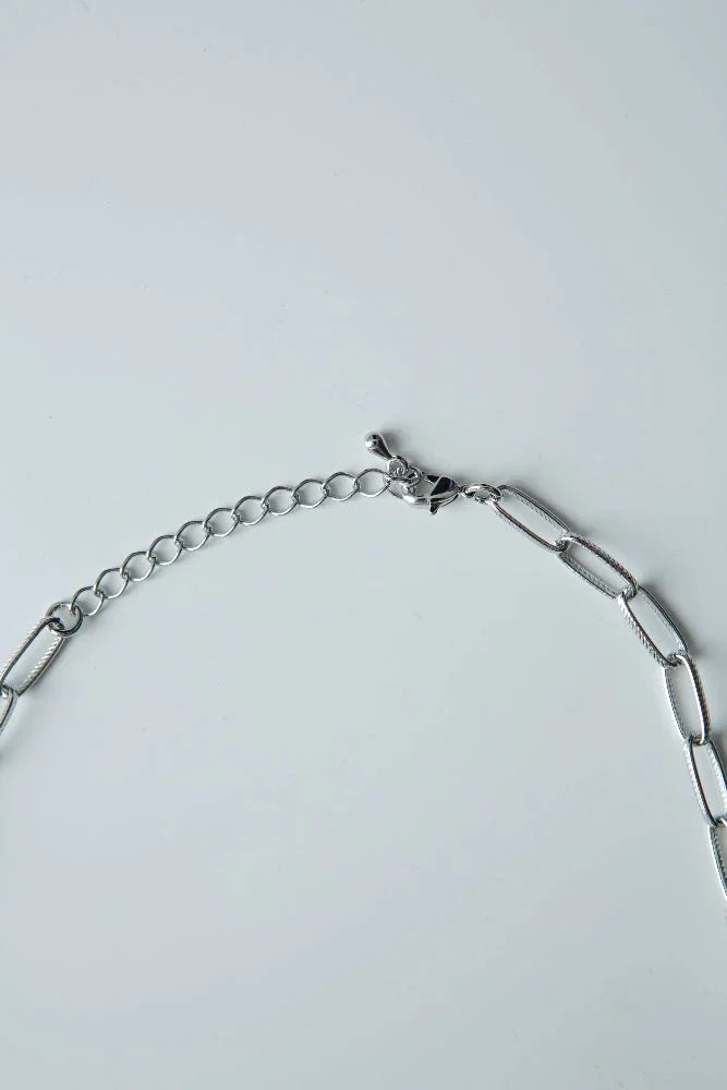SAERO COLLECTIVE | Hayan Link Necklace | Rhodium