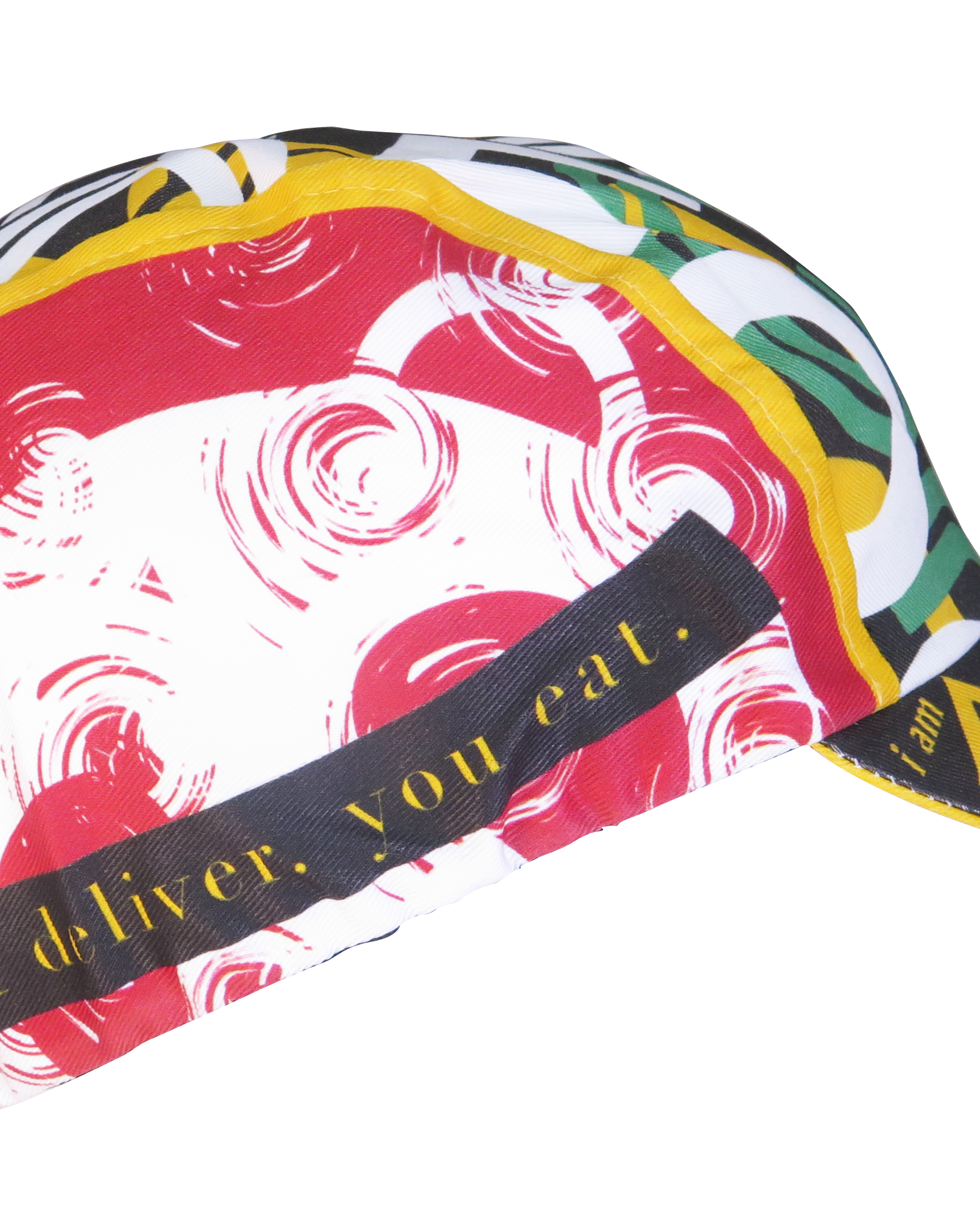 A DESIGN BY TAKACHYA | Cycling Cap - I Am Fast Food Rider (Color)
