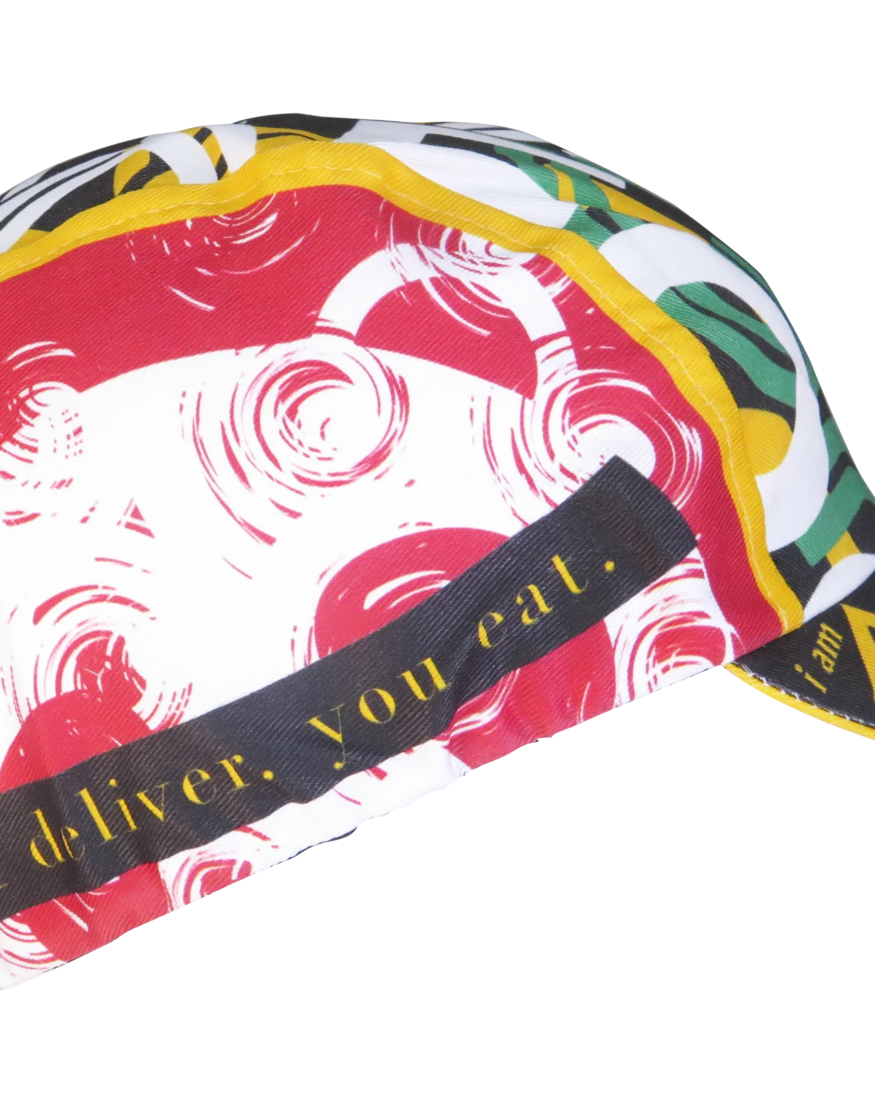 A DESIGN BY TAKACHYA | Cycling Cap - I Am Fast Food Rider (Color)
