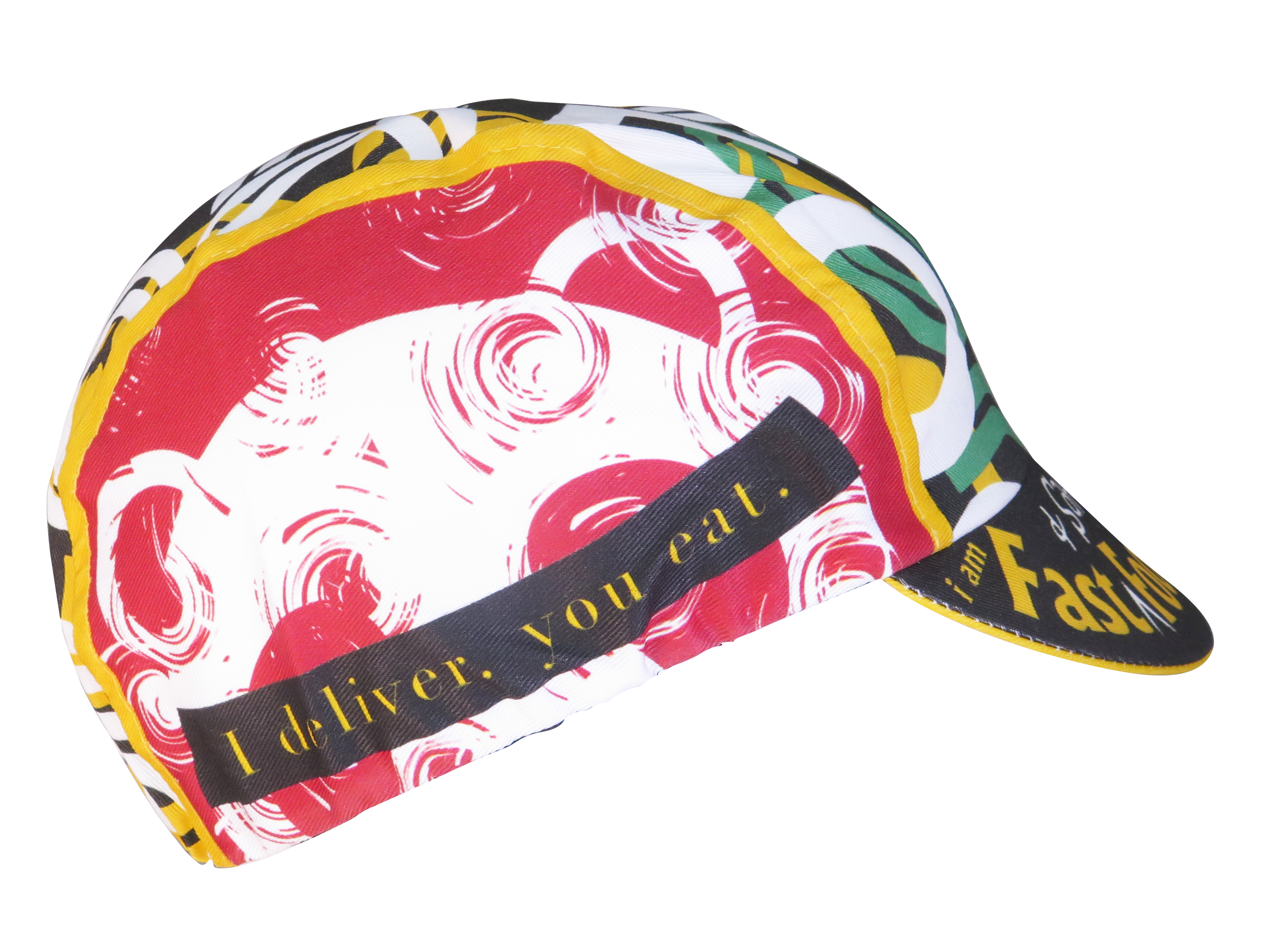 A DESIGN BY TAKACHYA | Cycling Cap - I Am Fast Food Rider (Color)