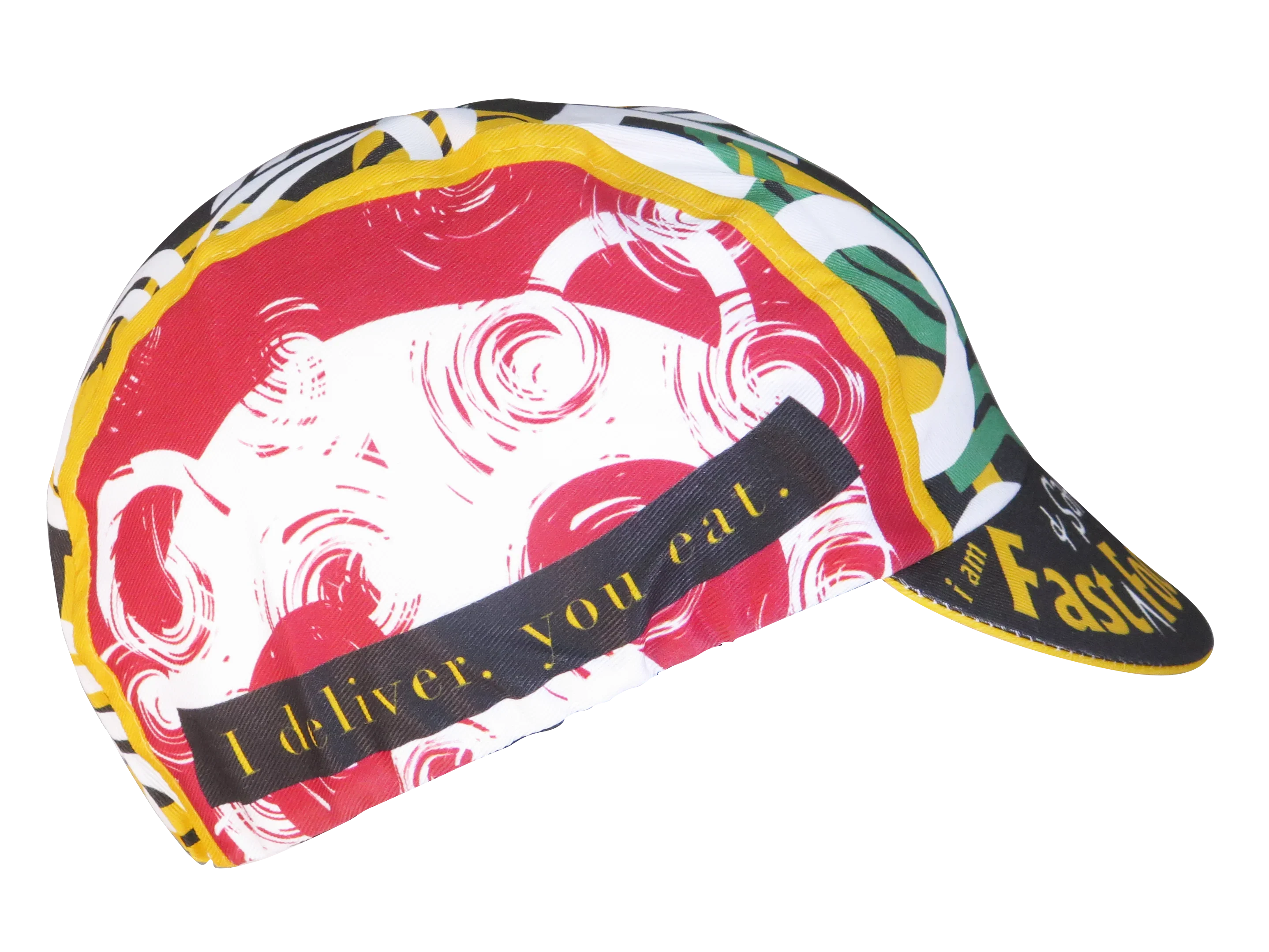 A DESIGN BY TAKACHYA | Cycling Cap - I Am Fast Food Rider (Color)