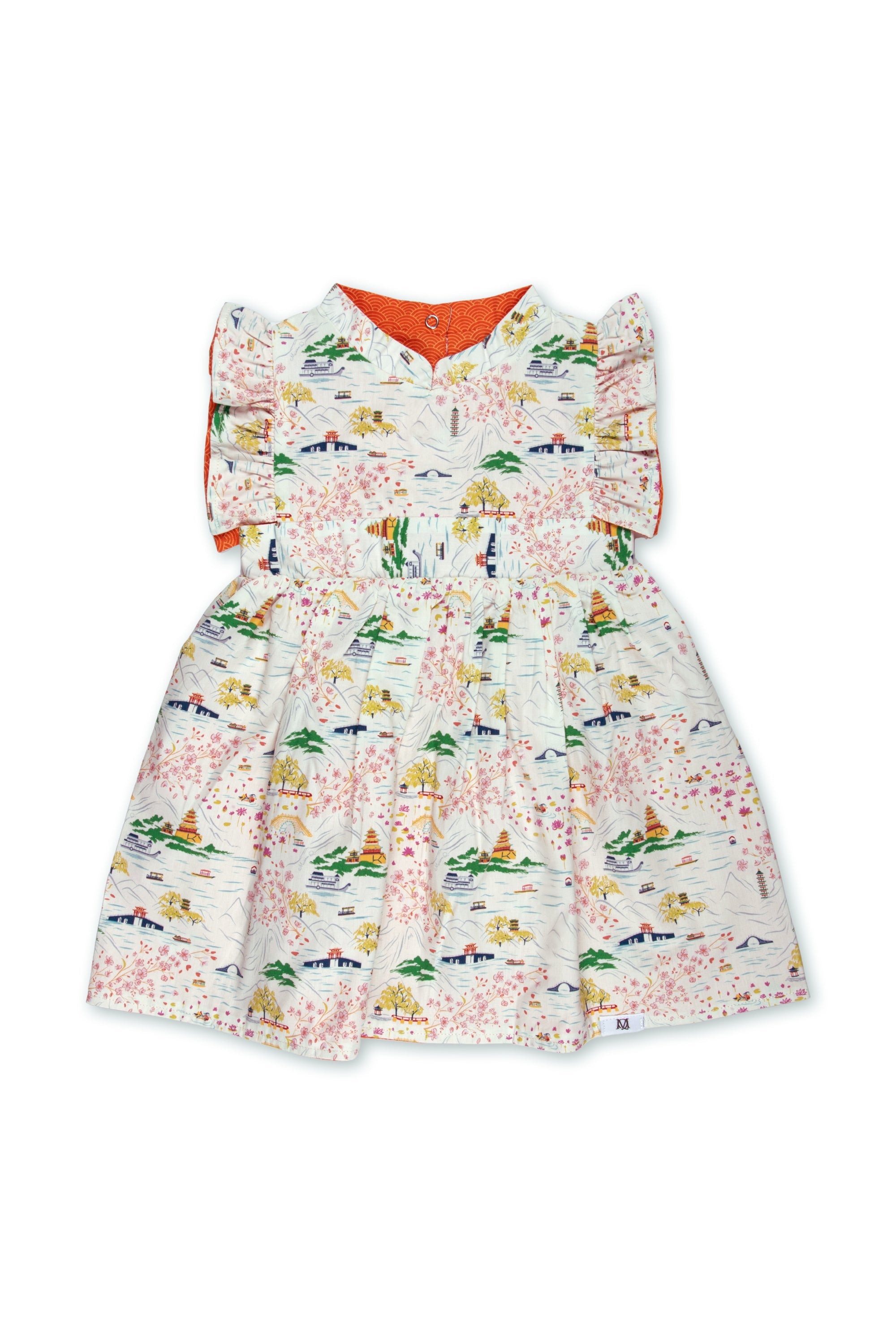 MAISON Q | Little Cavalry Reversible Flared Sleeves Cheongsam