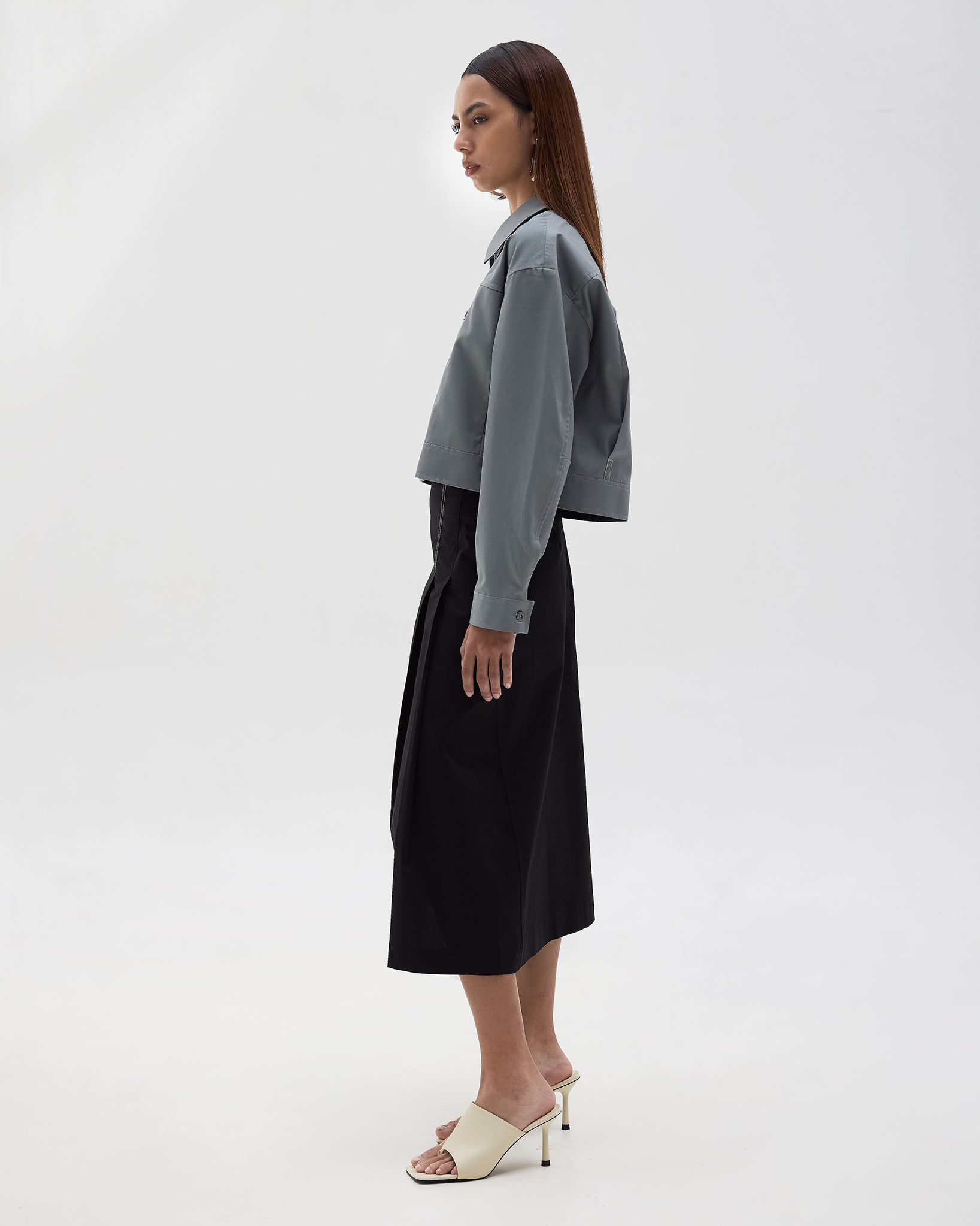 ROCK DAISY | Lucia Organic Cotton Pleated Flare Skirt