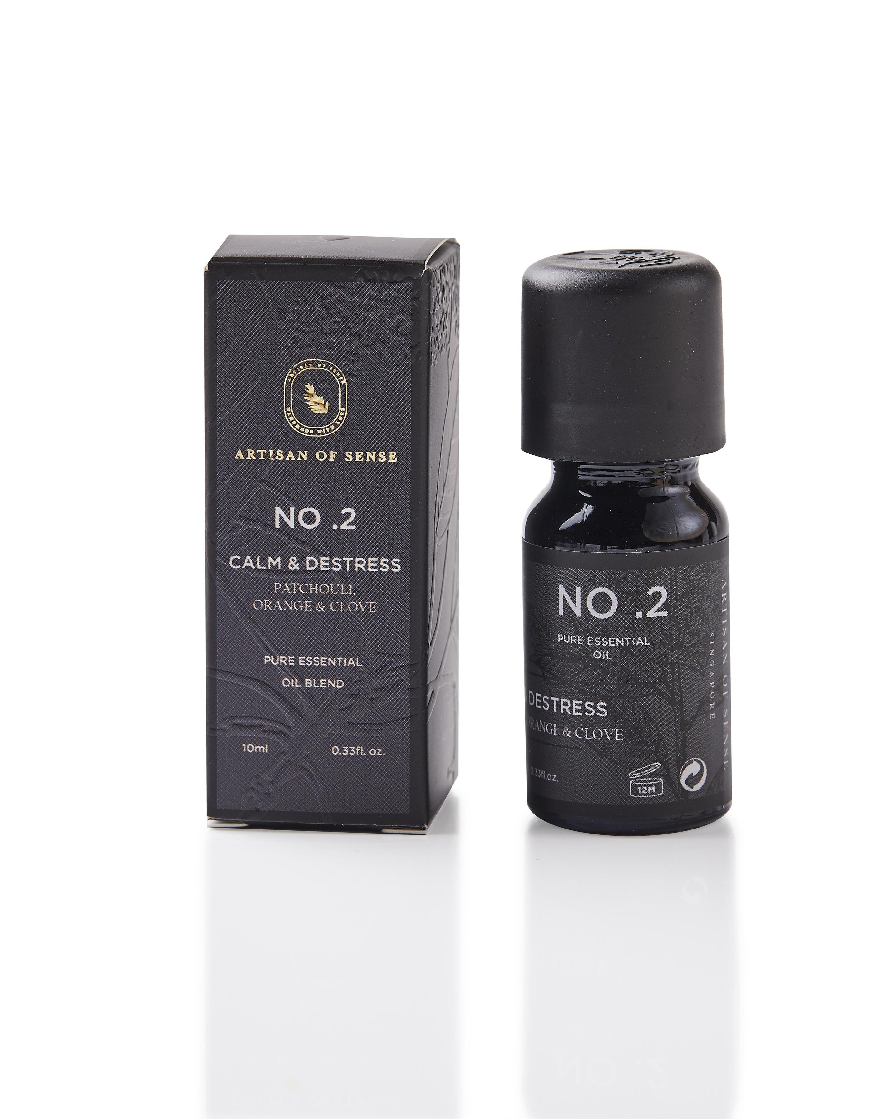 ARTISAN OF SENSE | No.2 Calm & Destress Essential Oil Blend | Patchouli Orange & Clove