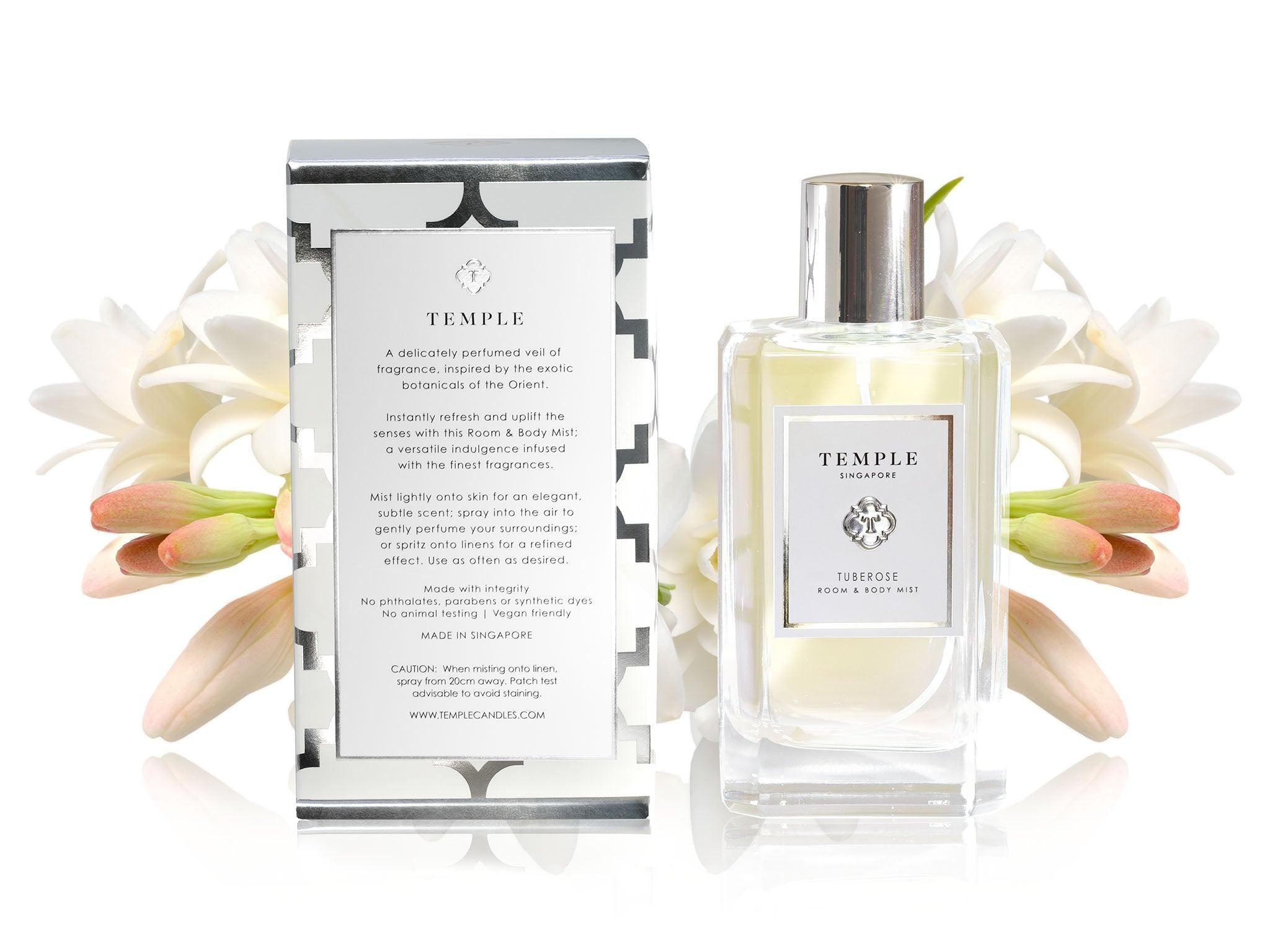 TEMPLE CANDLES | Room & Body Mist - Tuberose