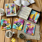 KELLY SER ATELIER | Not Just a Little Red Dot coasters: Food edition