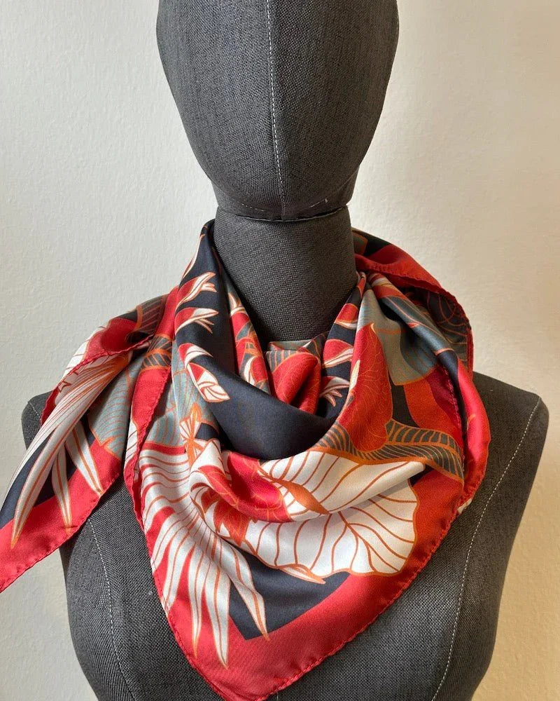 BINARY STYLE | Tropical Party Silk Scarf