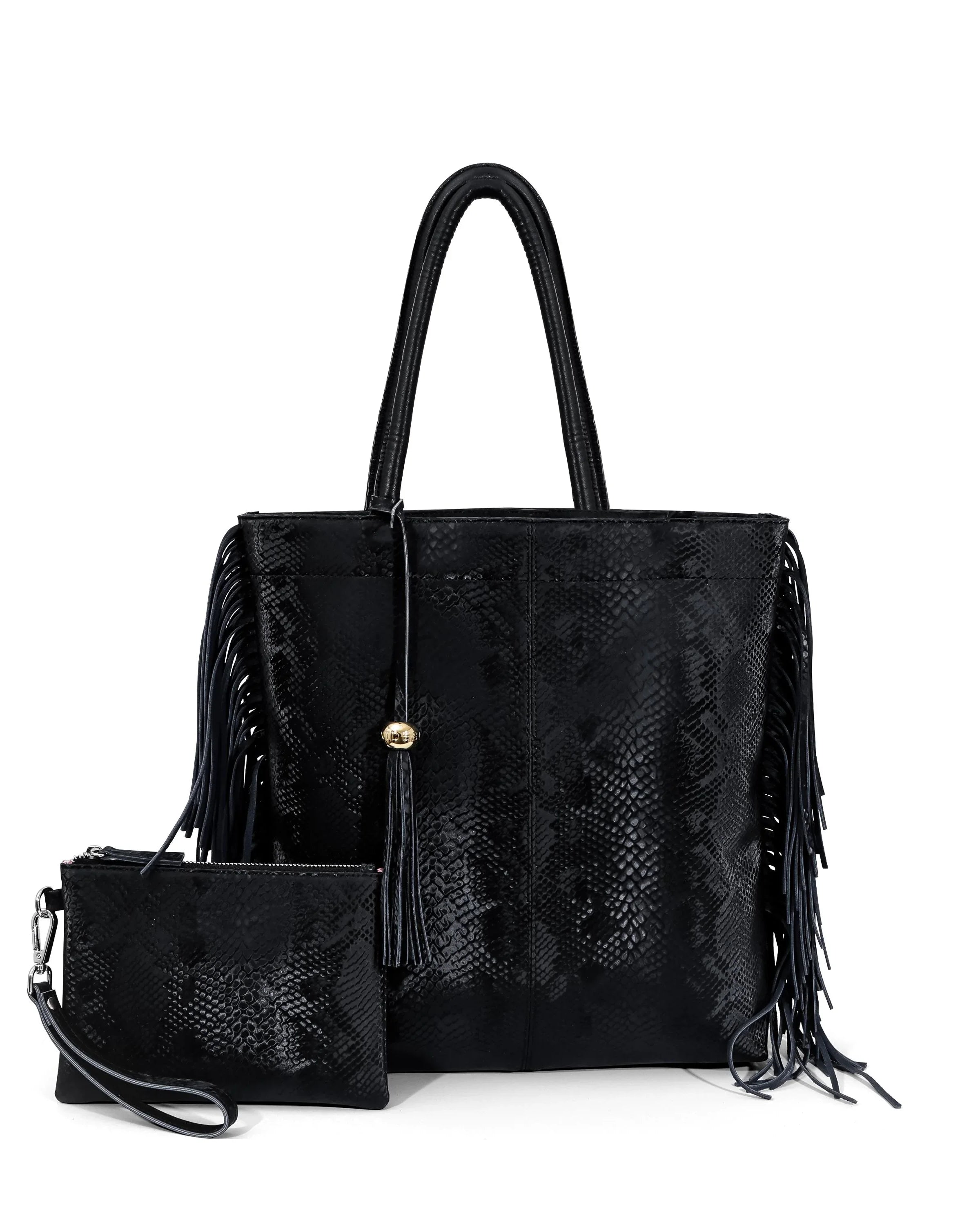DESTI SAINT | Tassel Shopper - Black