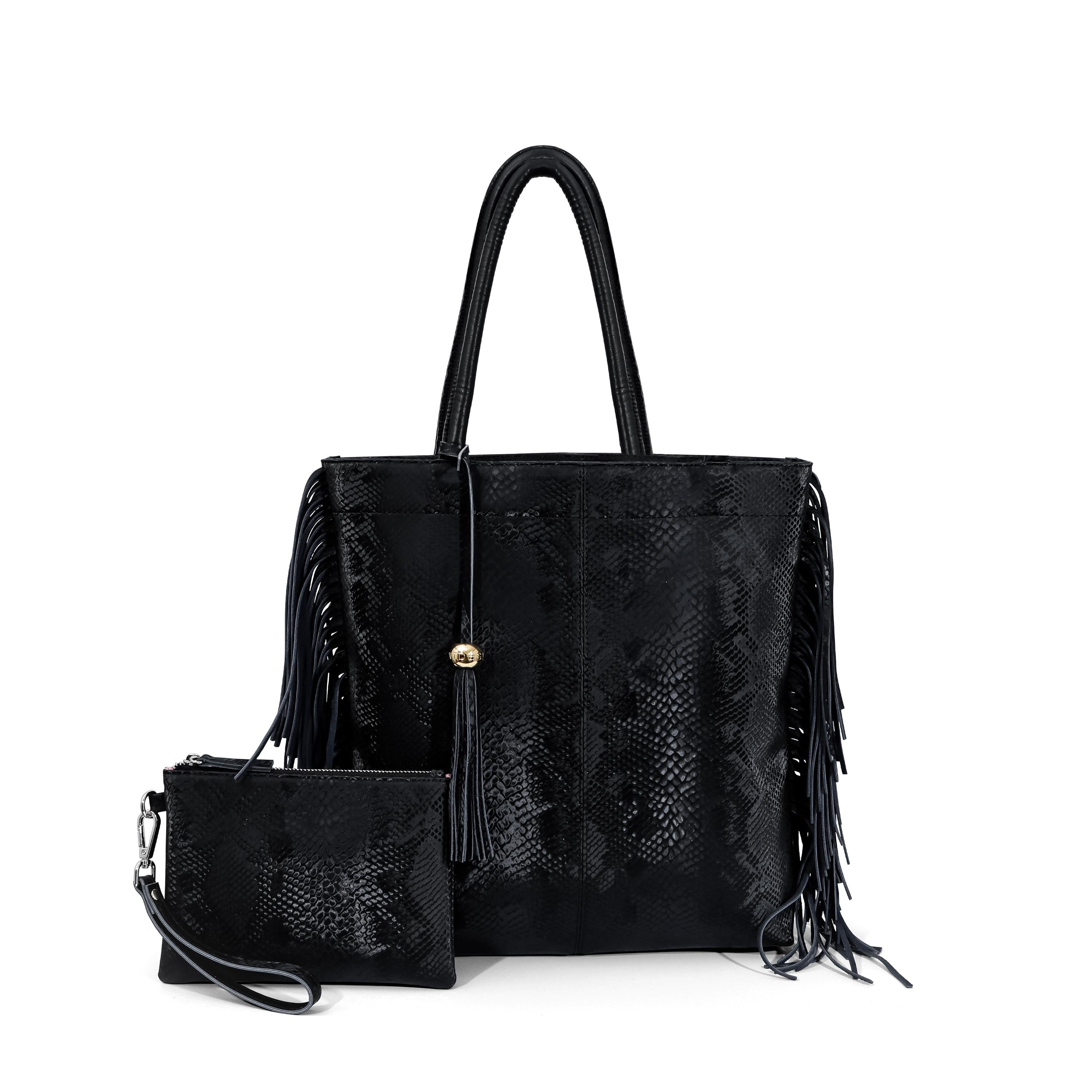 DESTI SAINT | Tassel Shopper - Black