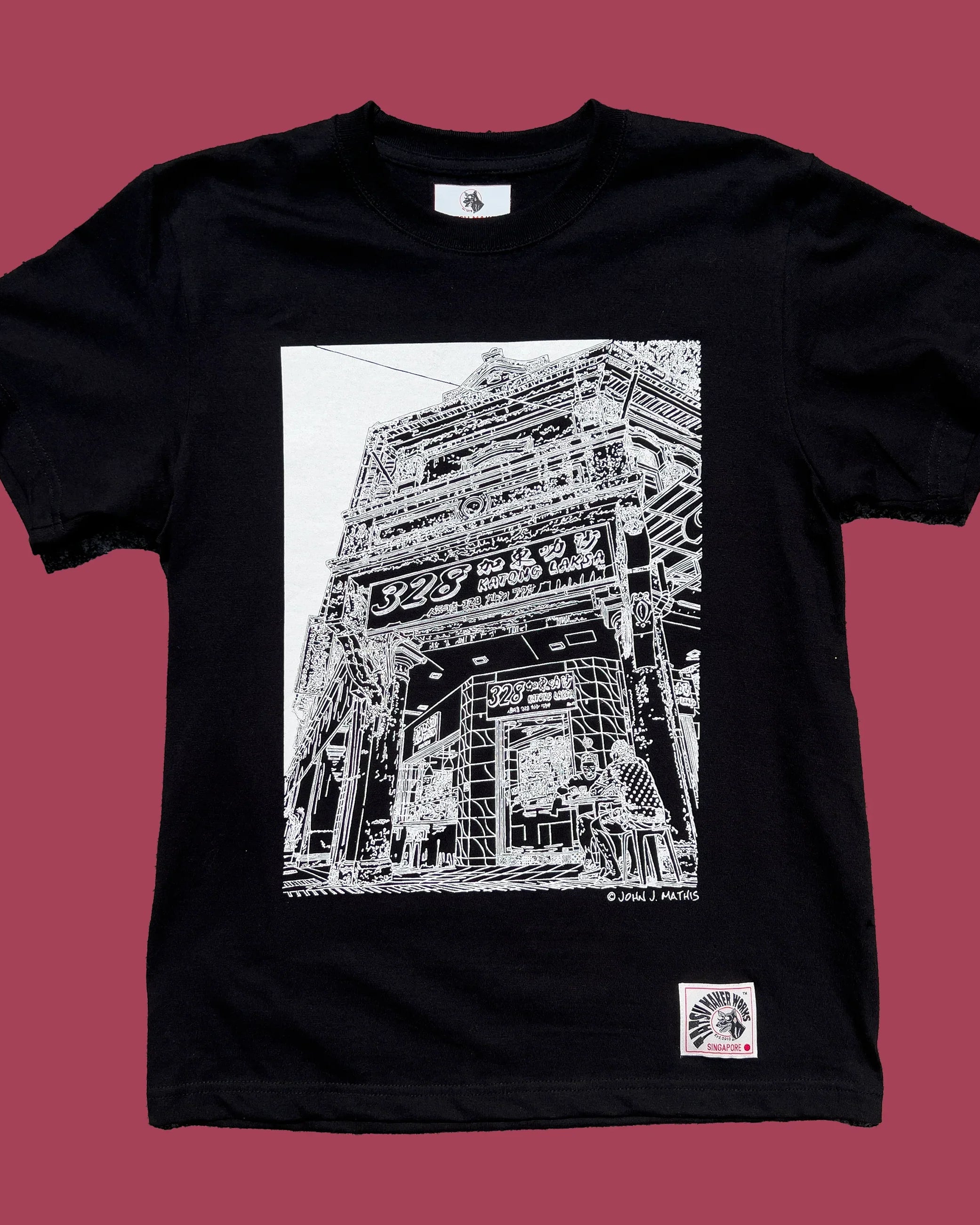 TATSU MAKER WORKS | 328 Katong Laksa Black T-Shirt
