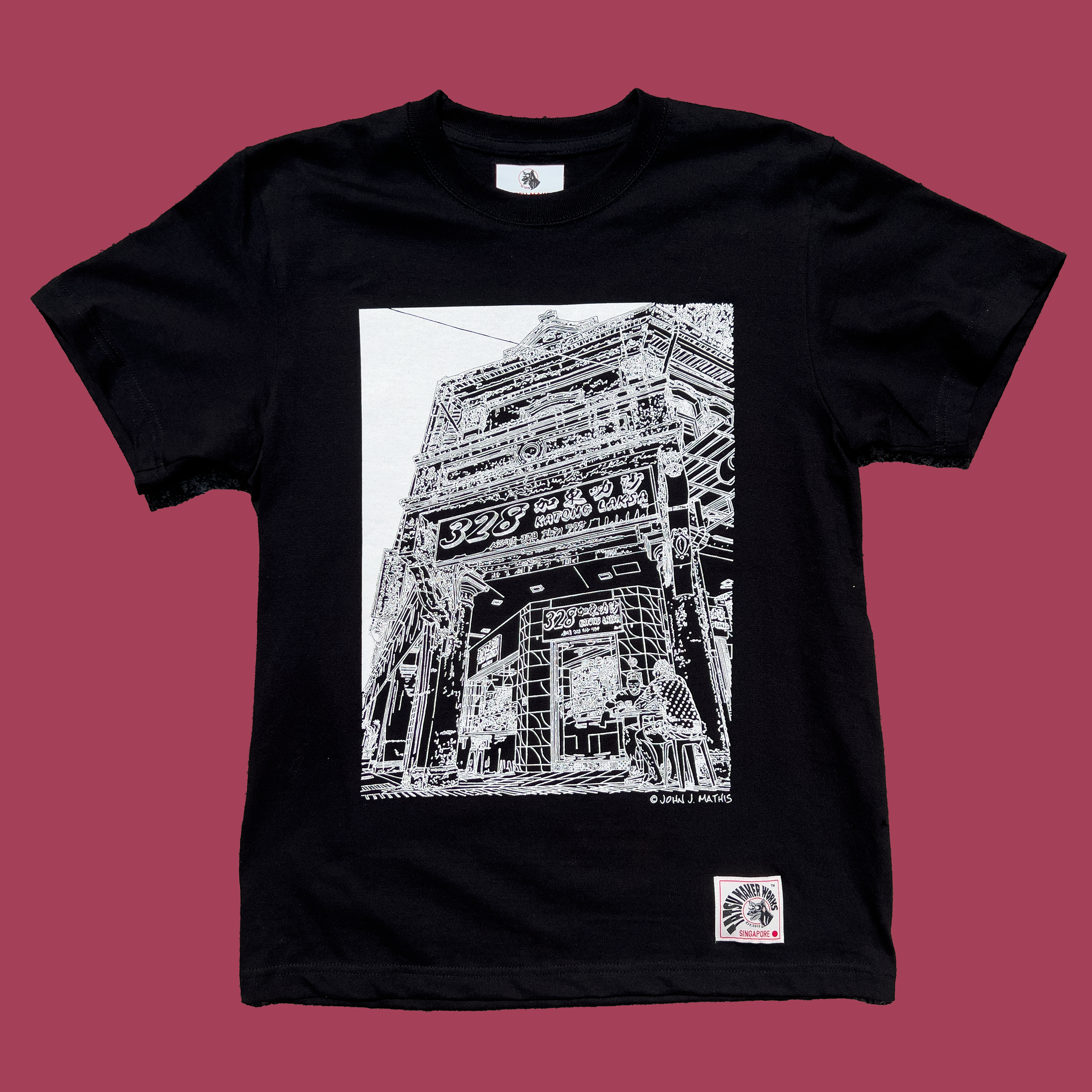 TATSU MAKER WORKS | 328 Katong Laksa Black T-Shirt