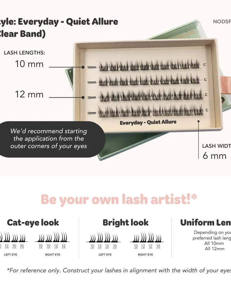 NODSPARK | Clear Band Everyday Quiet Allure Lazy Lashes