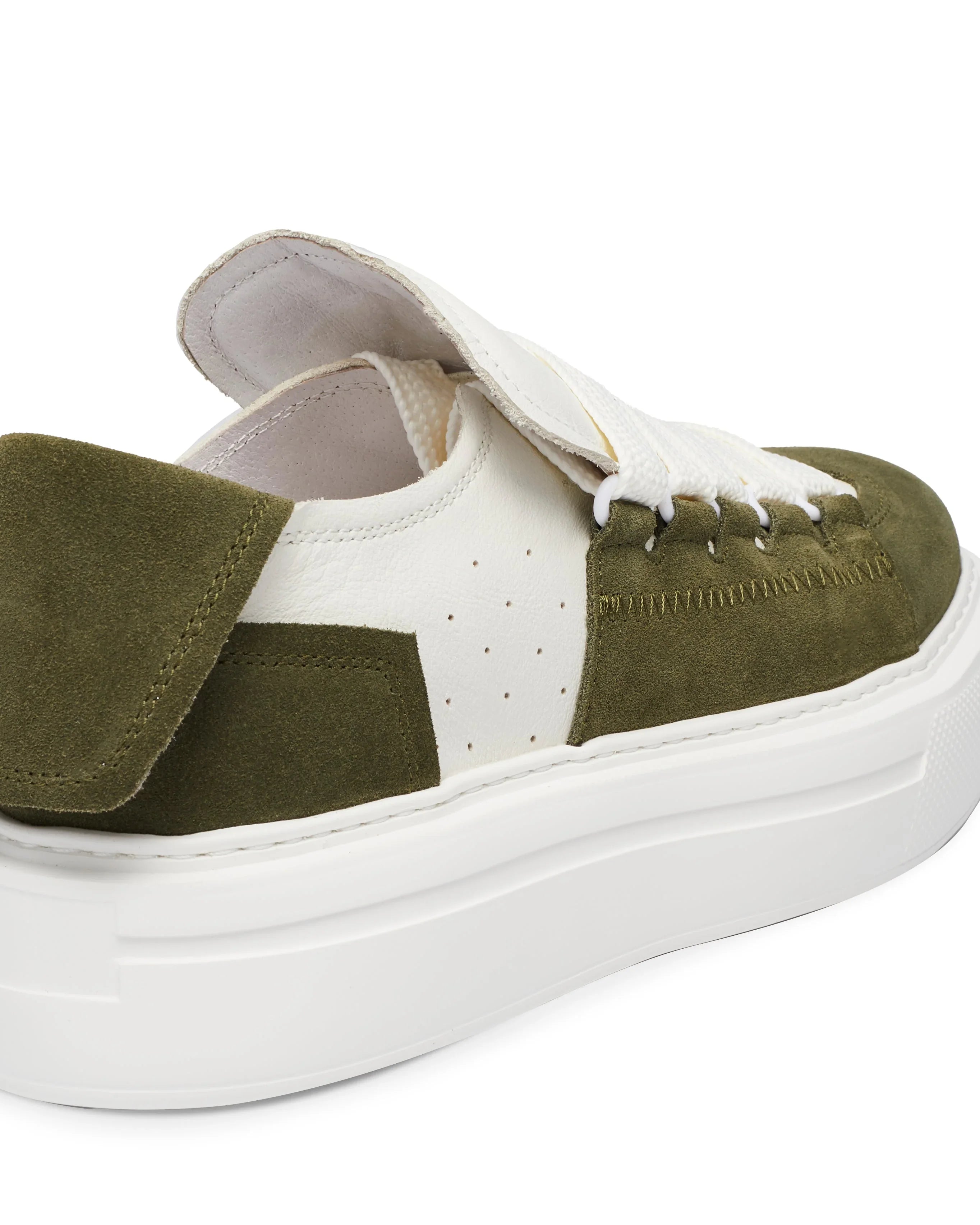 PROJECTWEAR | Felton Broad Shoelace Suede Leather Sneaker Green