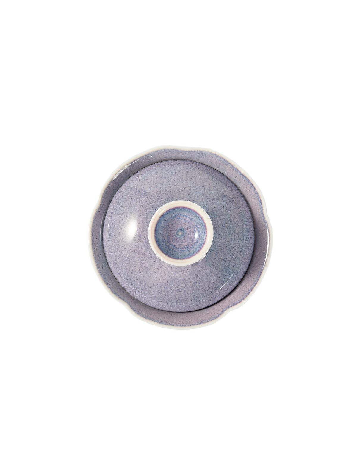 CRAFILAB | Purple & Jun Kiln Transmutation Floral Lid Bowl