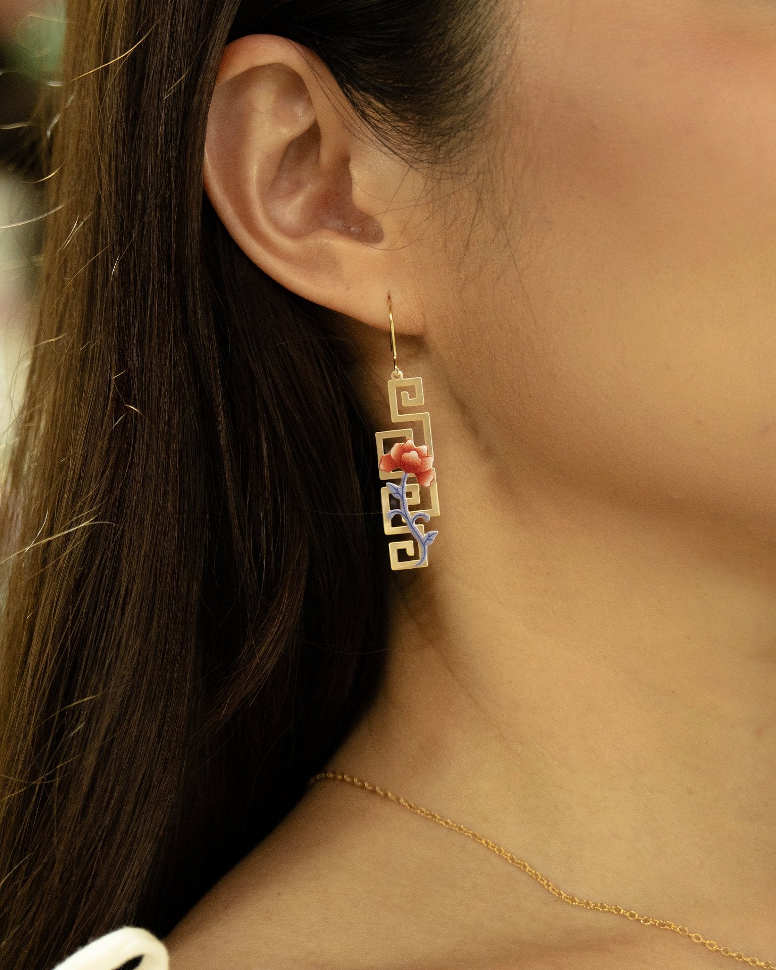 EMBRACE JEWELLERY | Peony Porcelain Earrings