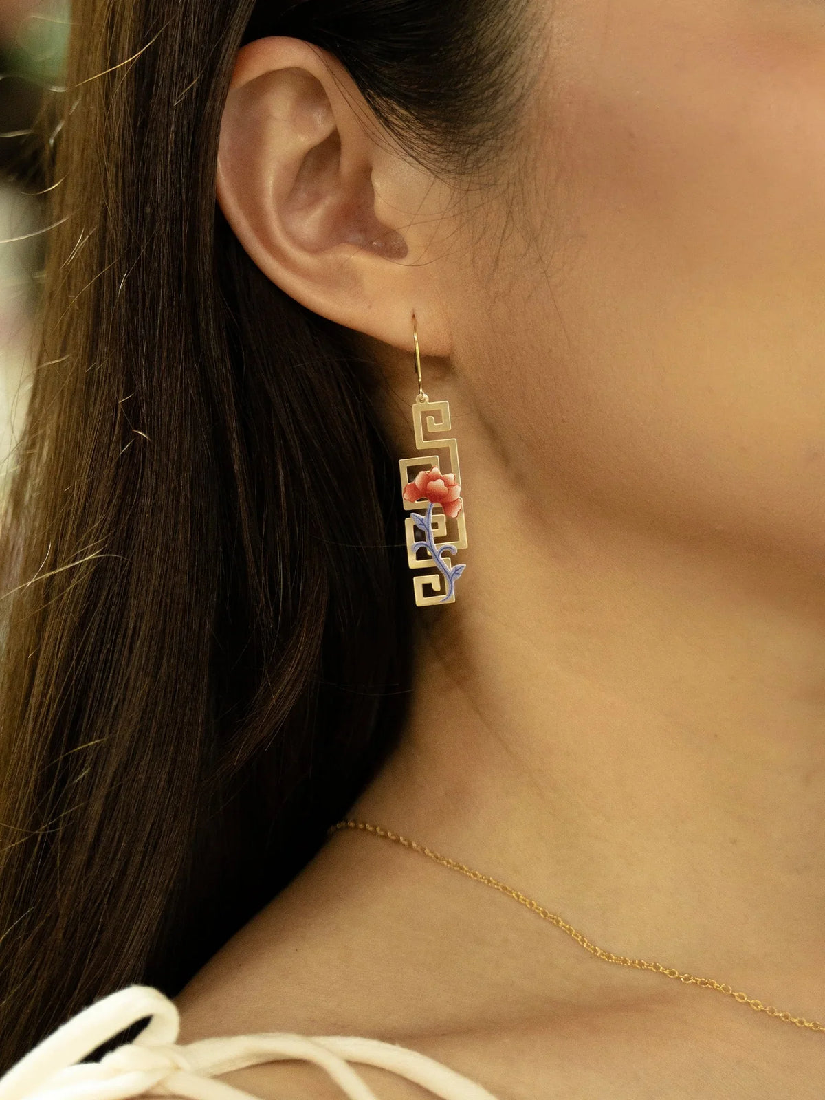 EMBRACE JEWELLERY | Peony Porcelain Earrings