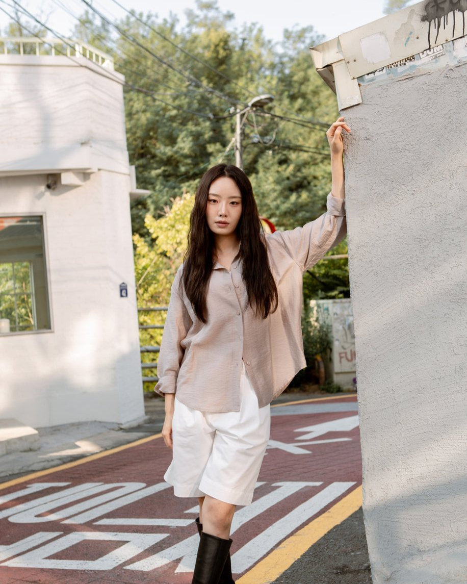 SAERO COLLECTIVE | Oreum Shirt V.2 | Farm Beige