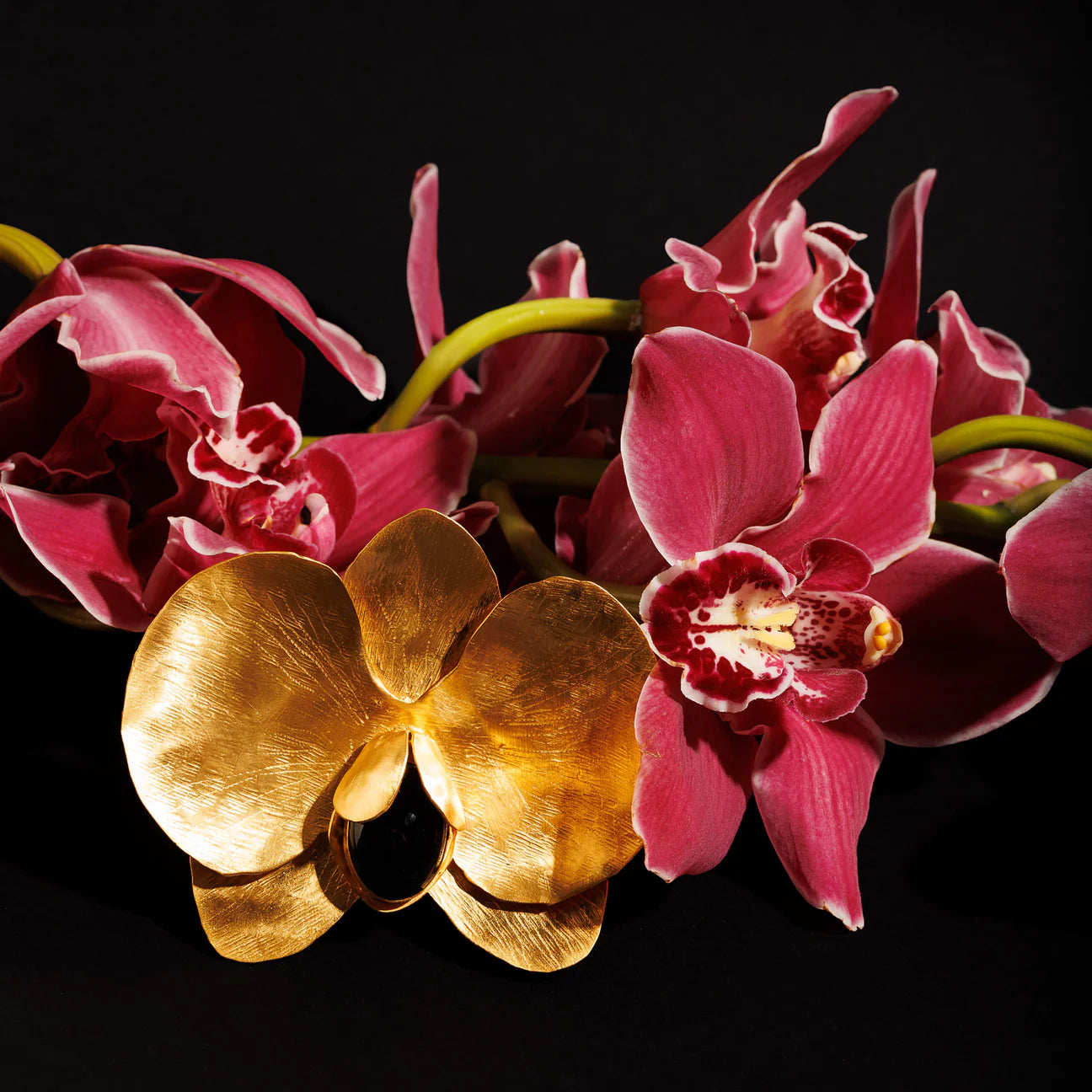 BOHEME BY VERO | Flora Cuff - Black Onyx