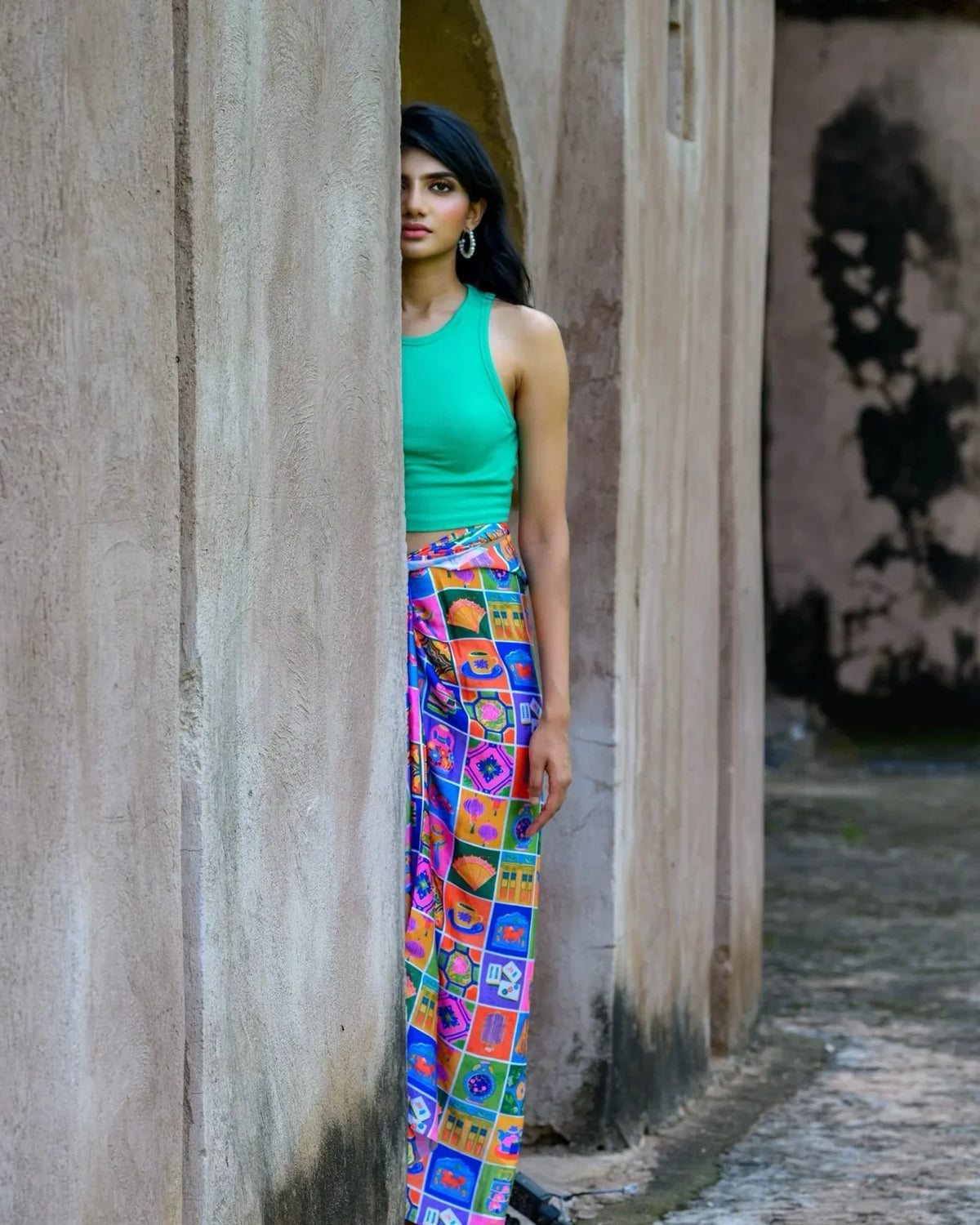 PHOTO PHACTORY | Jiwas Wrap Skirt | Heritage Mosaic Skirt