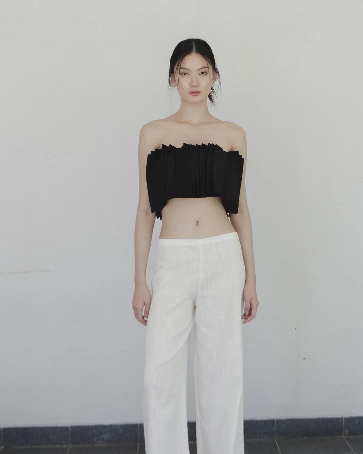 SAYA | Alga - Pinched Pleats Tube Top