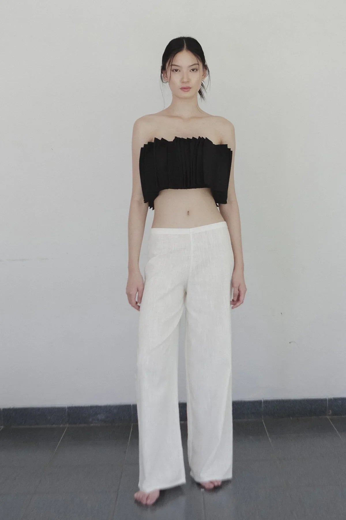 SAYA | Alga - Pinched Pleats Tube Top