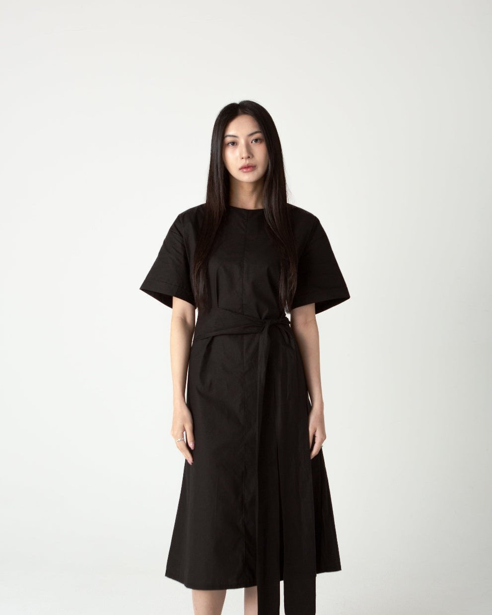 SAERO COLLECTIVE | Wrapline Dress | Black