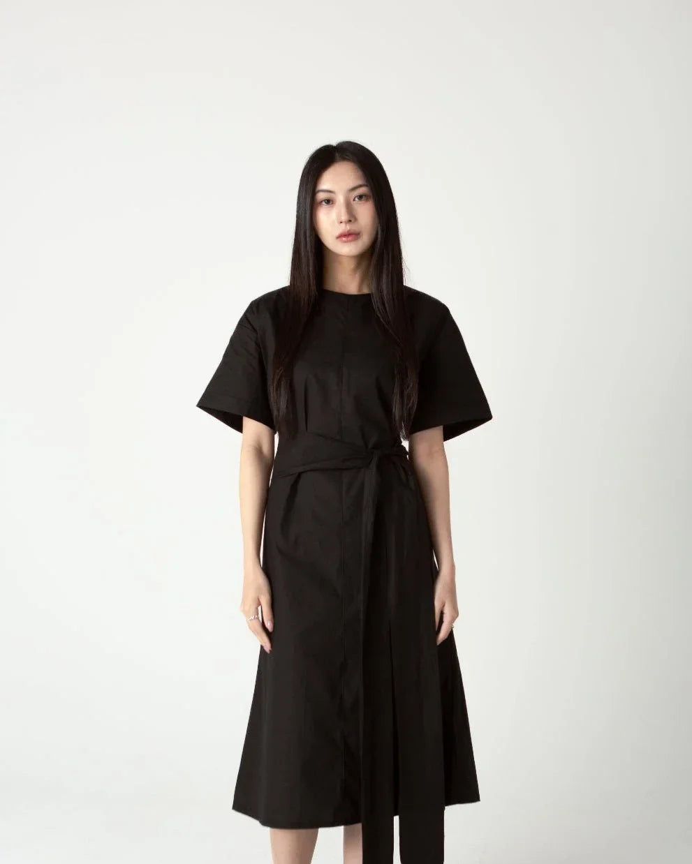 SAERO COLLECTIVE | Wrapline Dress | Black