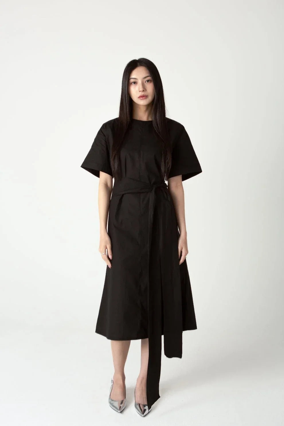 SAERO COLLECTIVE | Wrapline Dress | Black