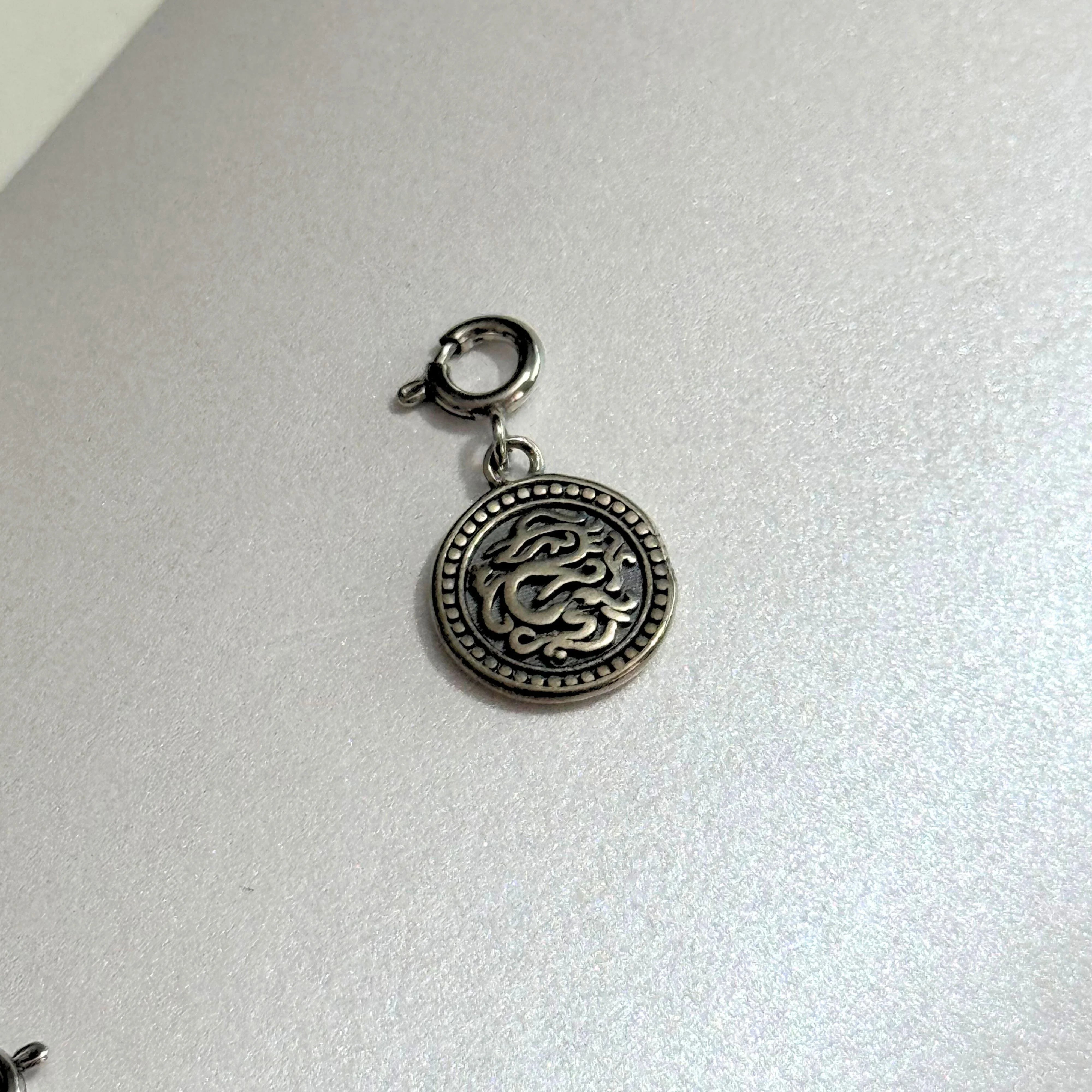 THE ANTECEDENT STORE | P - Auspicious Dragon Pendent In Silver