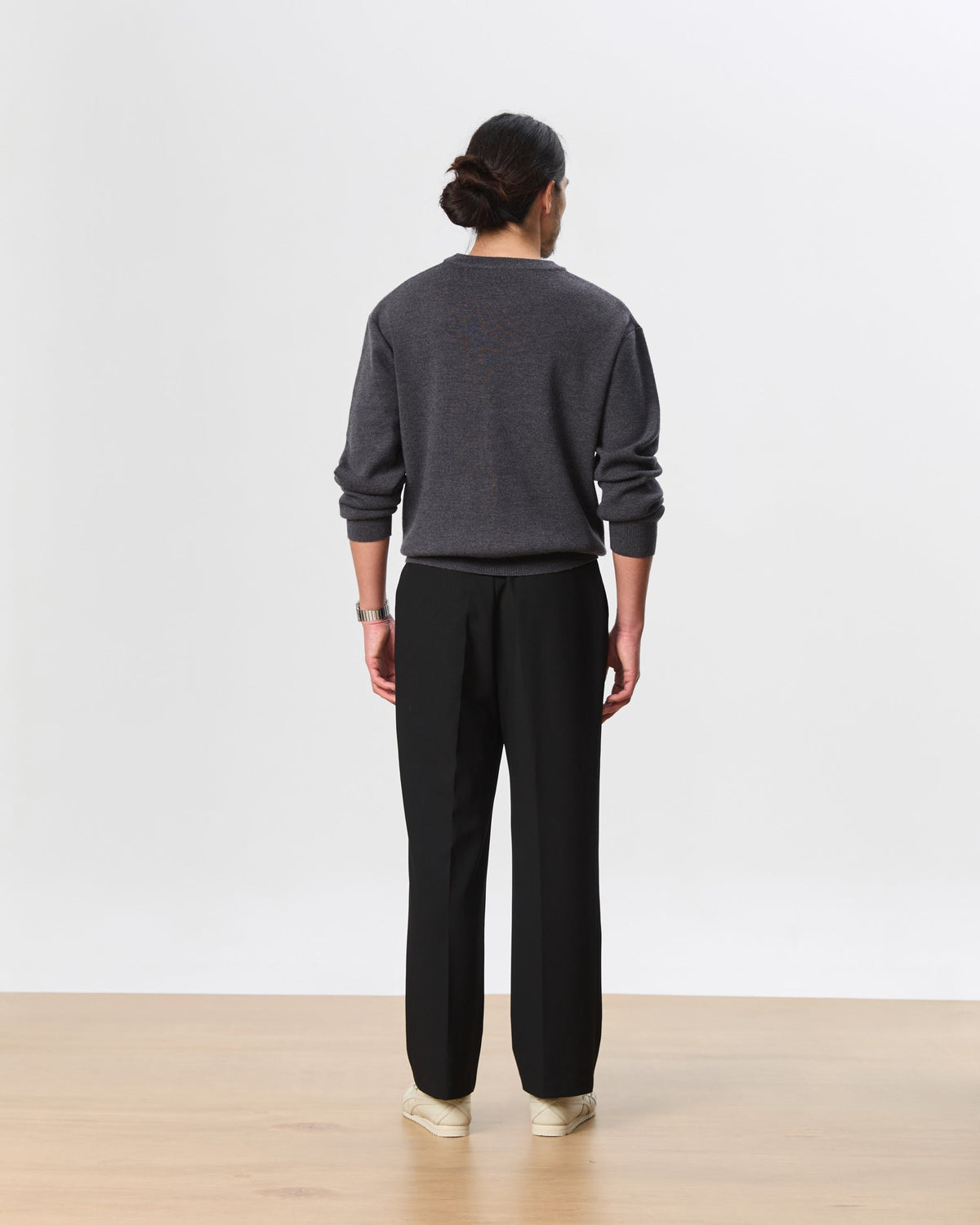 HOUSE OF ANON | Ando Crew Neck Pullover, 100% Merino Wool