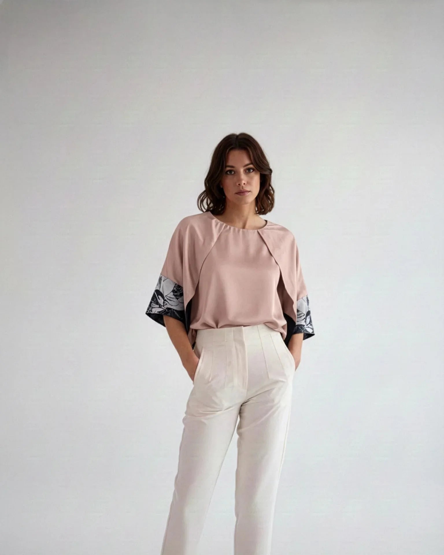 WOLF & BYRD | Blush Tides Blouse