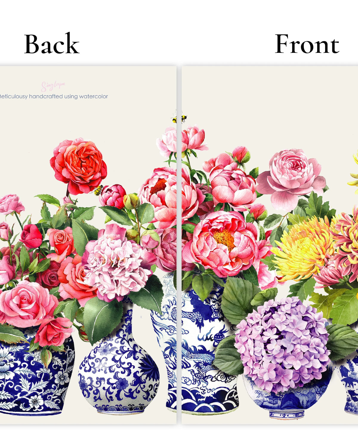 SINGLAPA | Porcelain & Flower Greeting Card