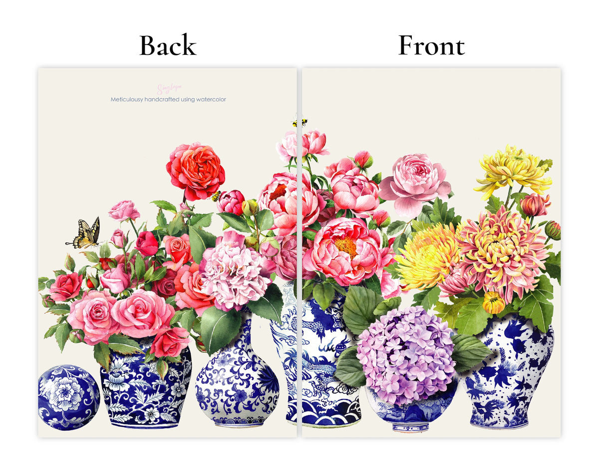 SINGLAPA | Porcelain & Flower Greeting Card