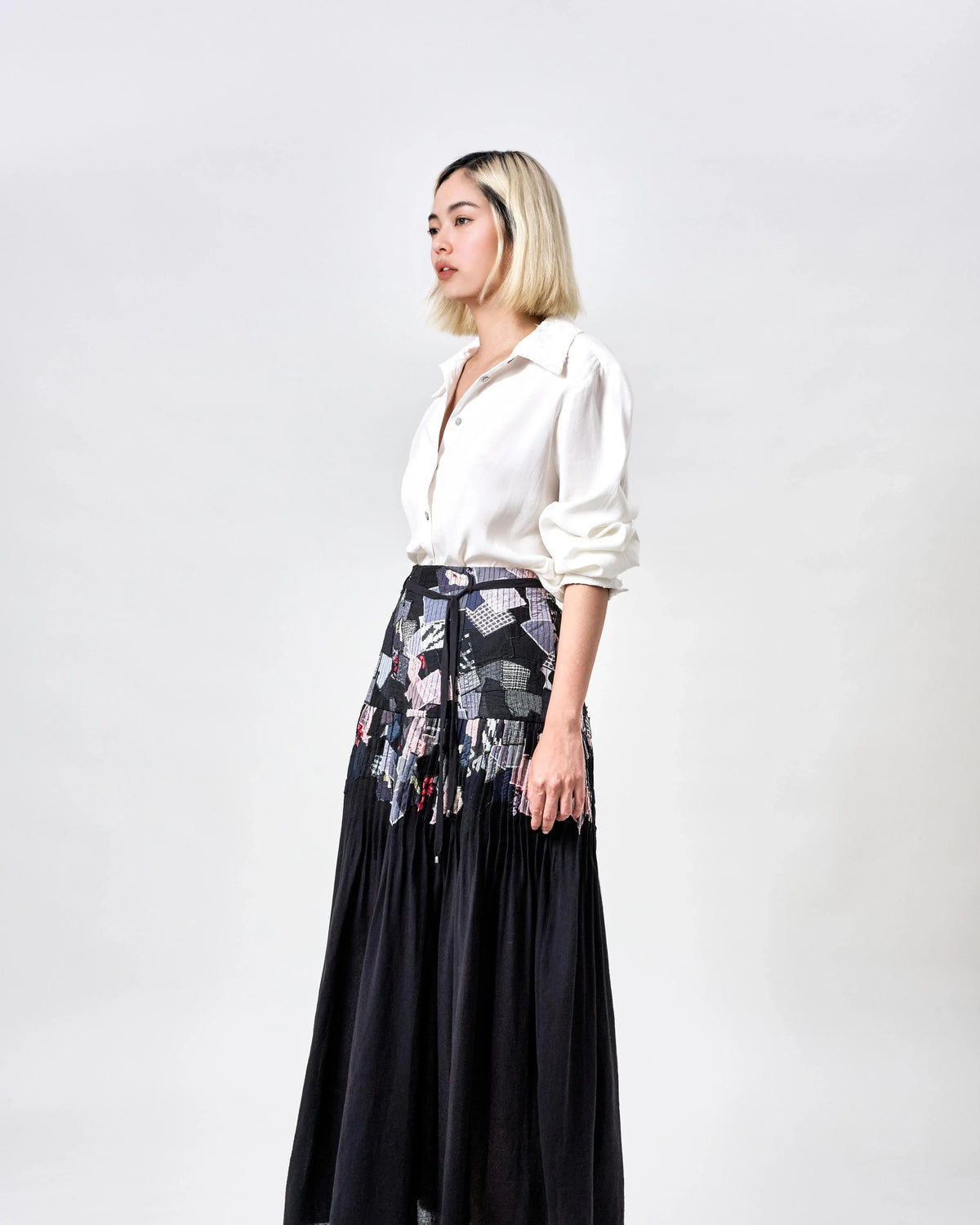 KHAAR | Scrap Midi Skirt