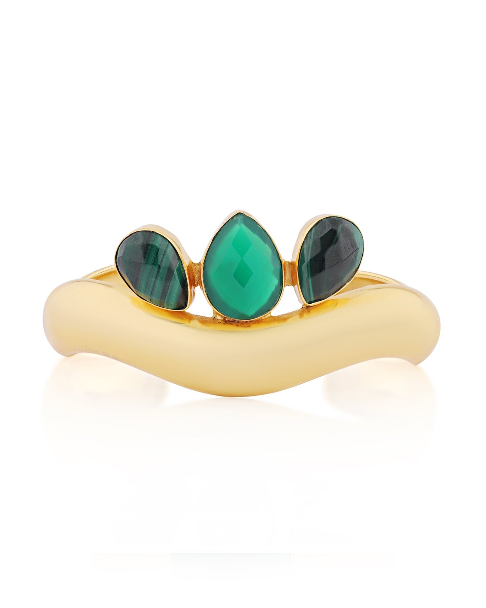 BOHEME BY VERO | Amazonia Bangle With Stones - 3 Stones