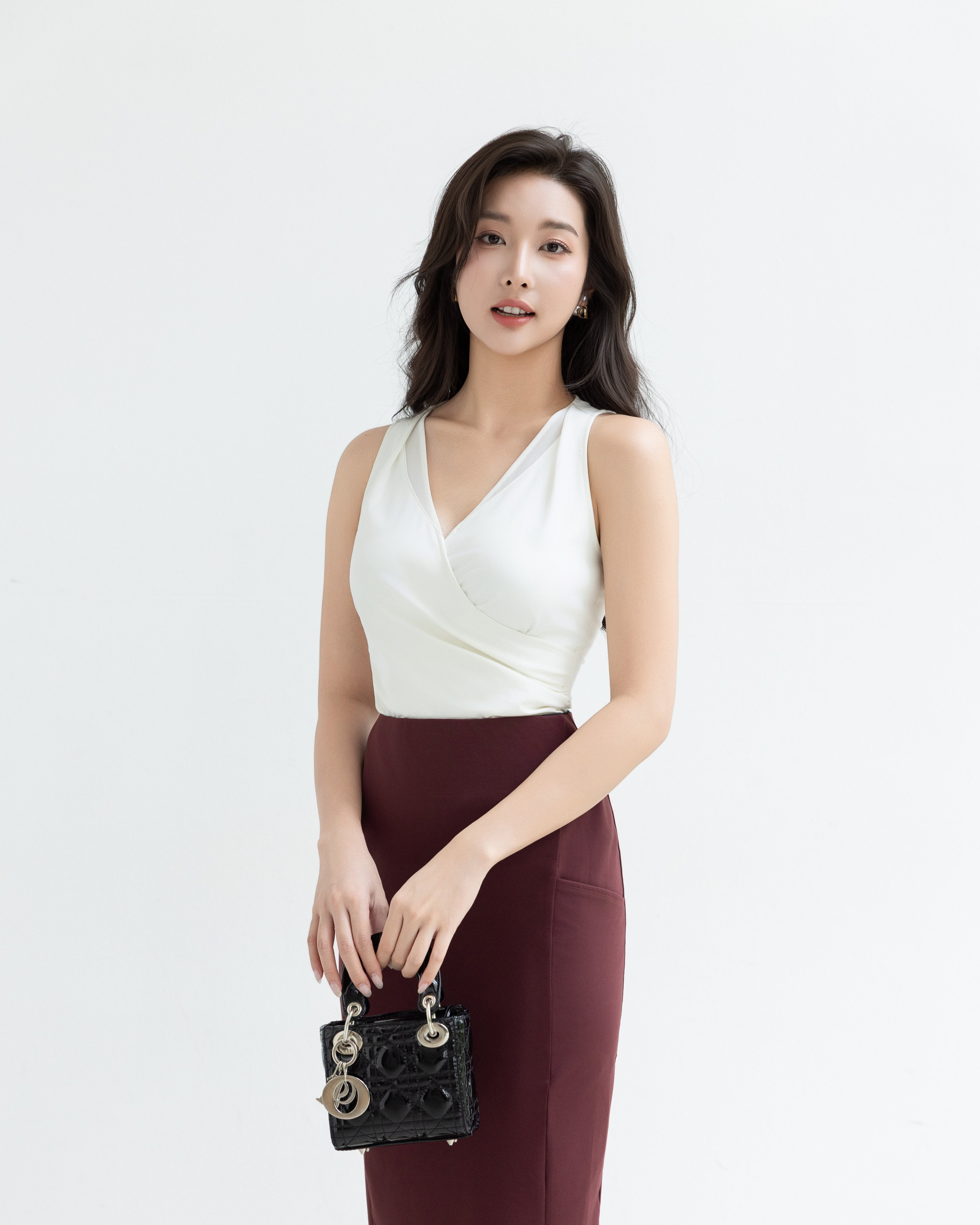 AS INTENDED | MAVE Pencil Skirt | Red Wine